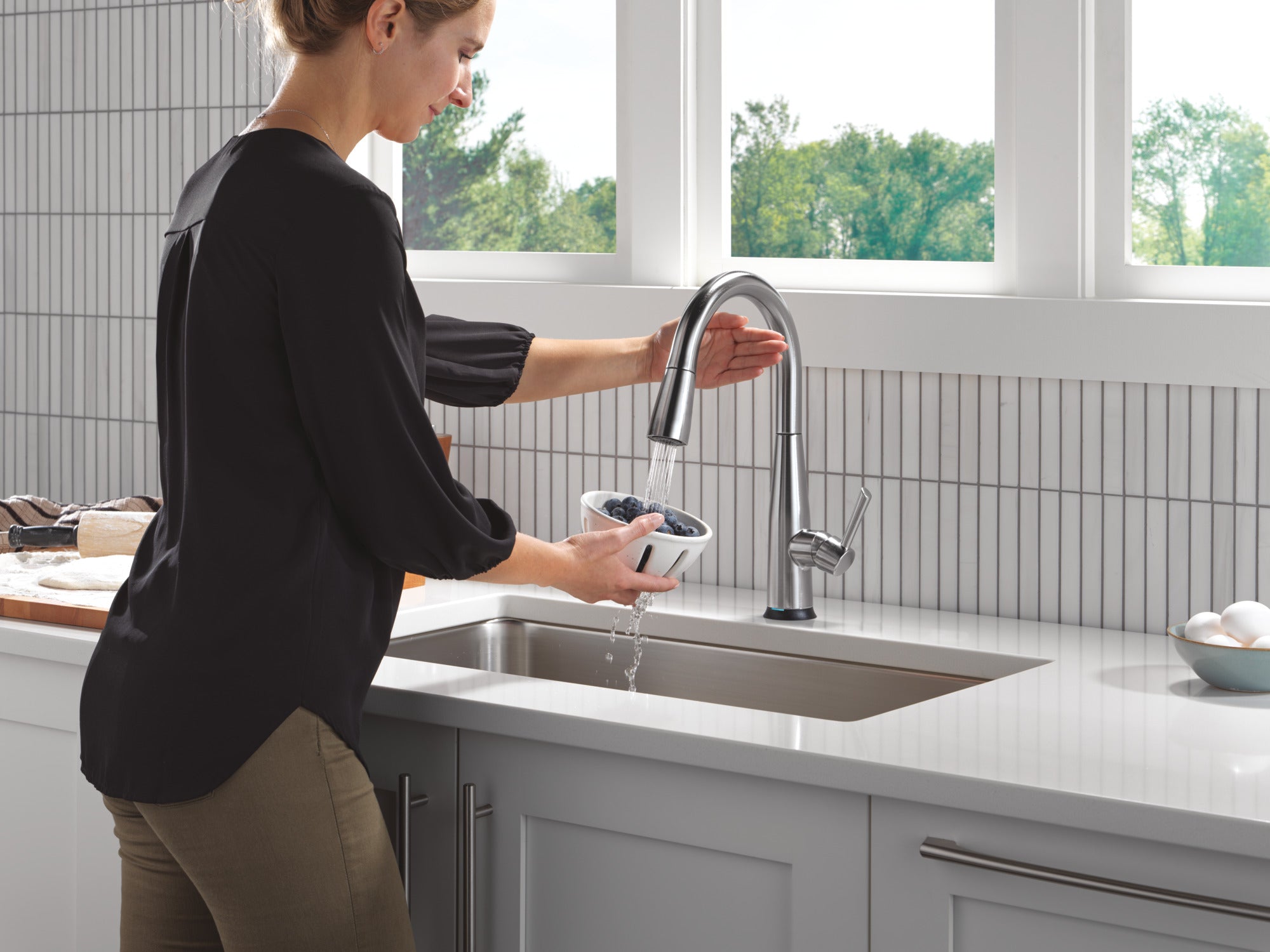 arctic stainless kitchen faucet
