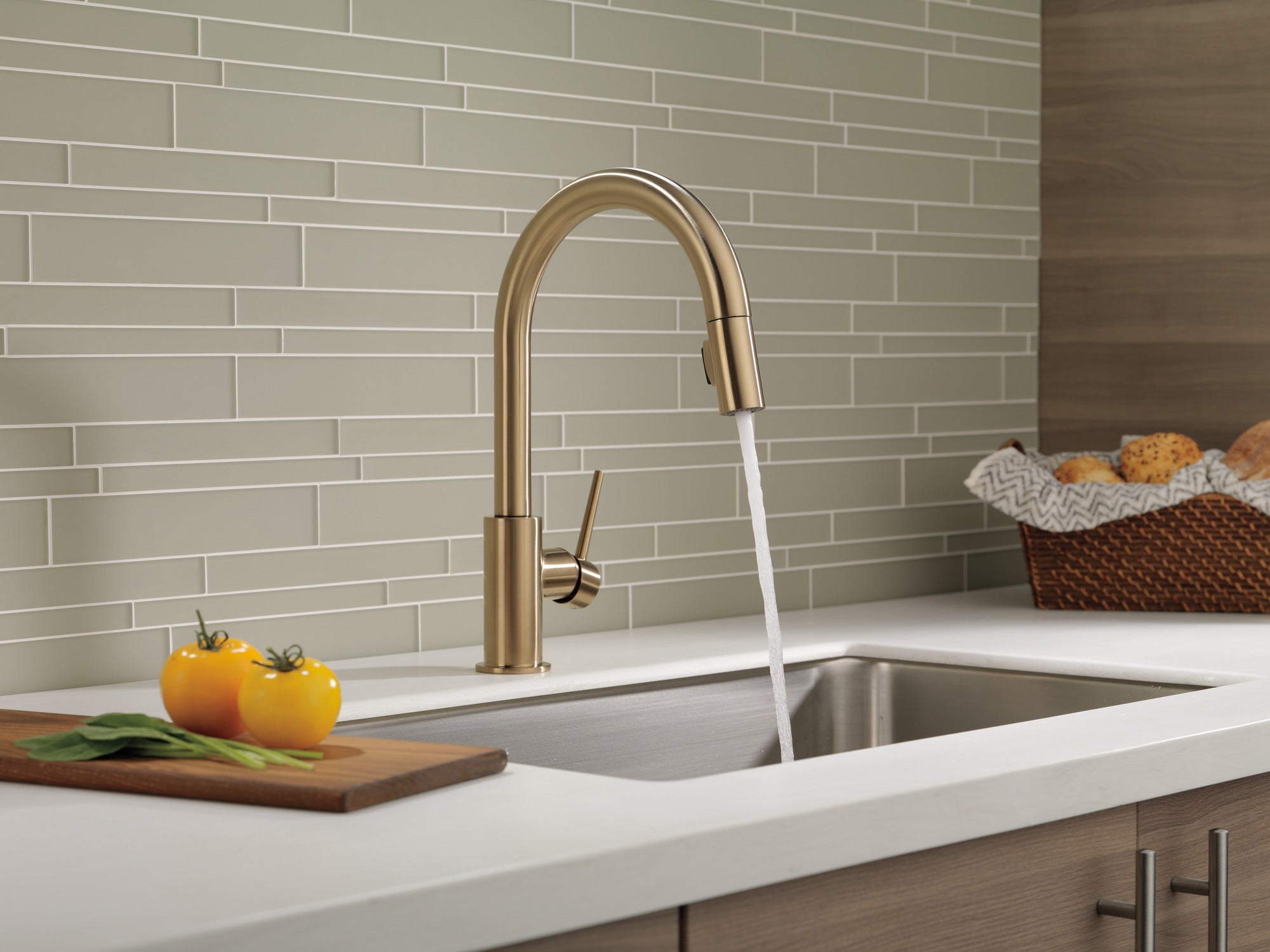 champagne bronze kitchen faucet