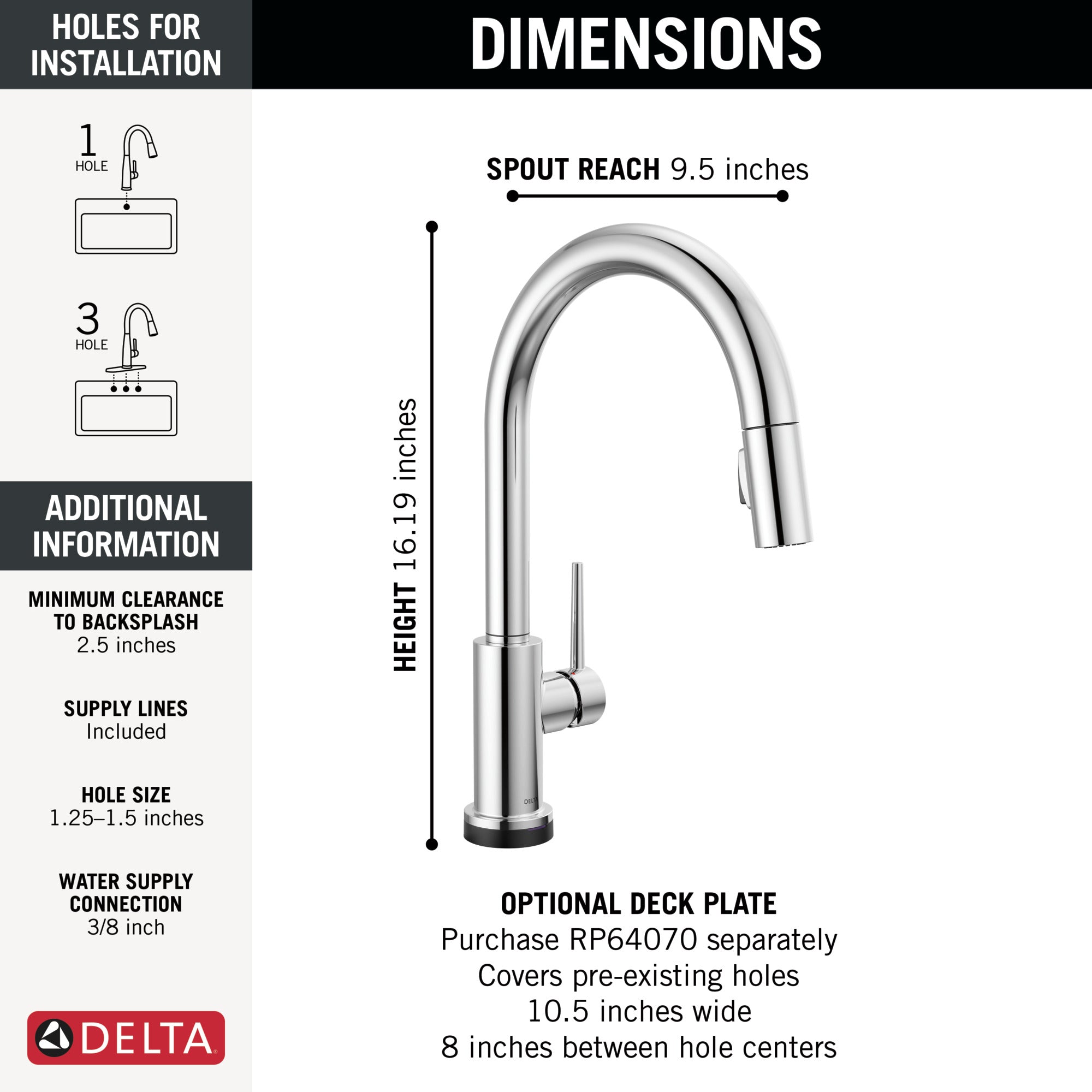 chrome kitchen faucet