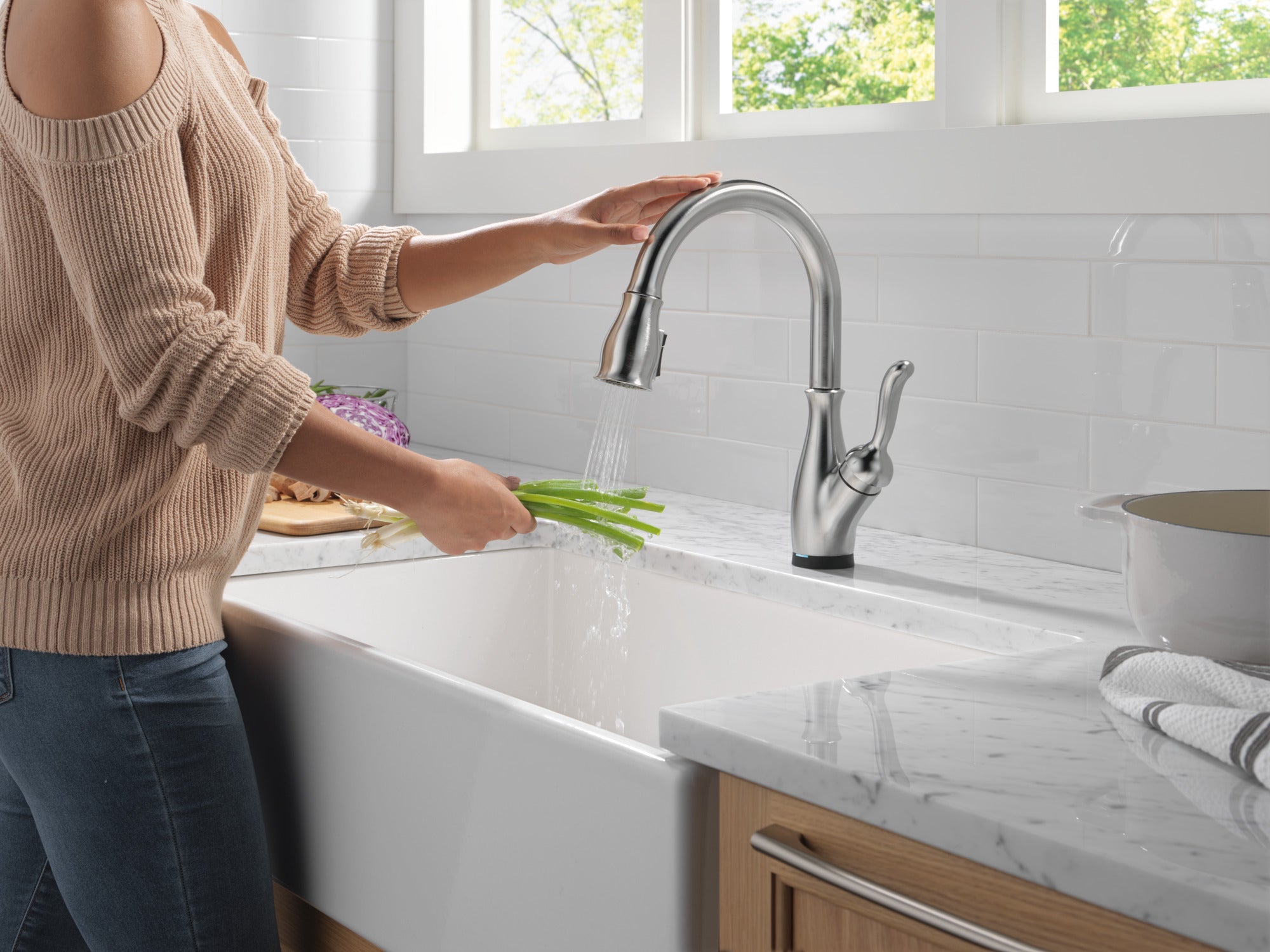 arctic stainless kitchen faucet