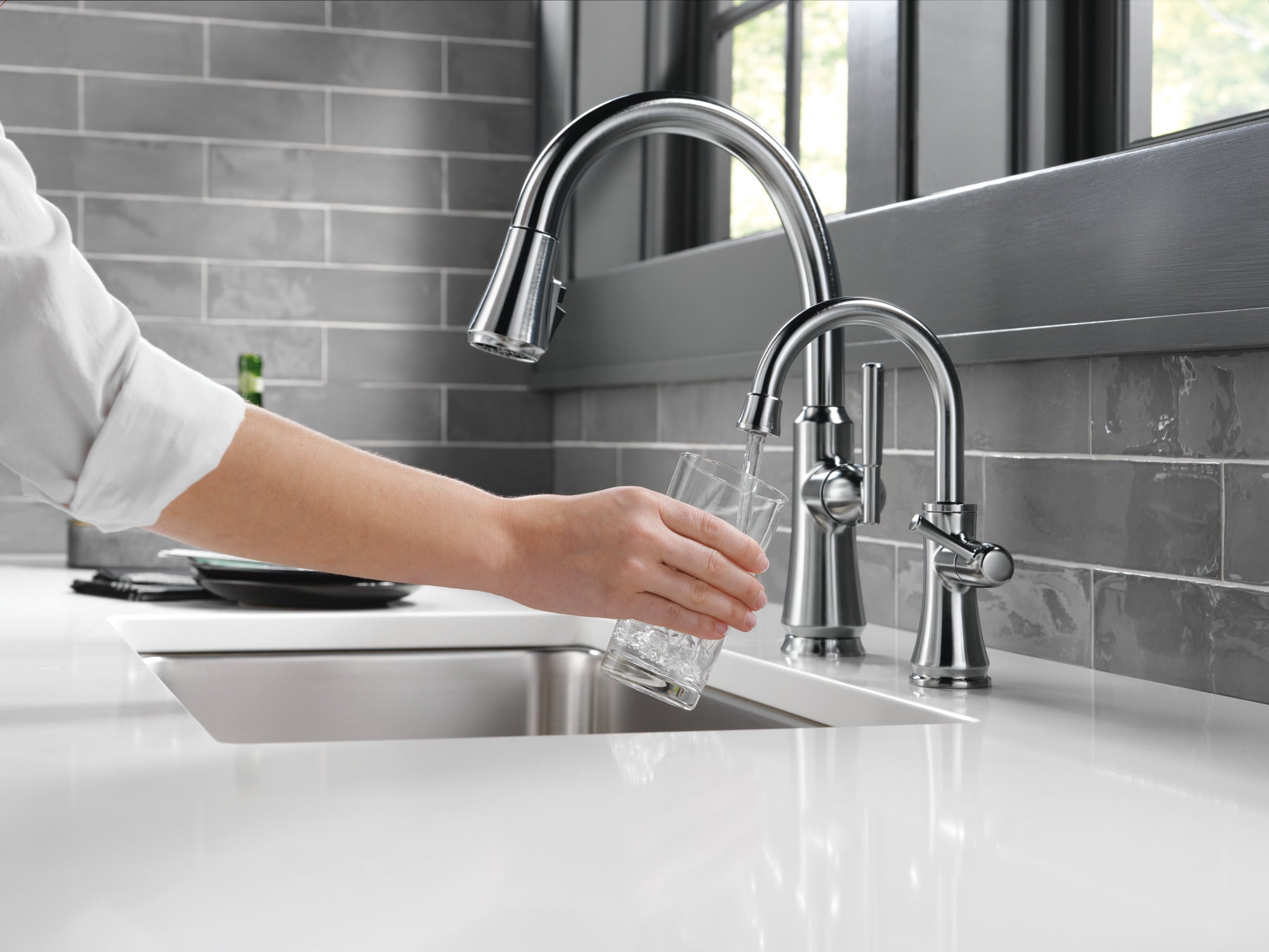 arctic stainless kitchen faucet