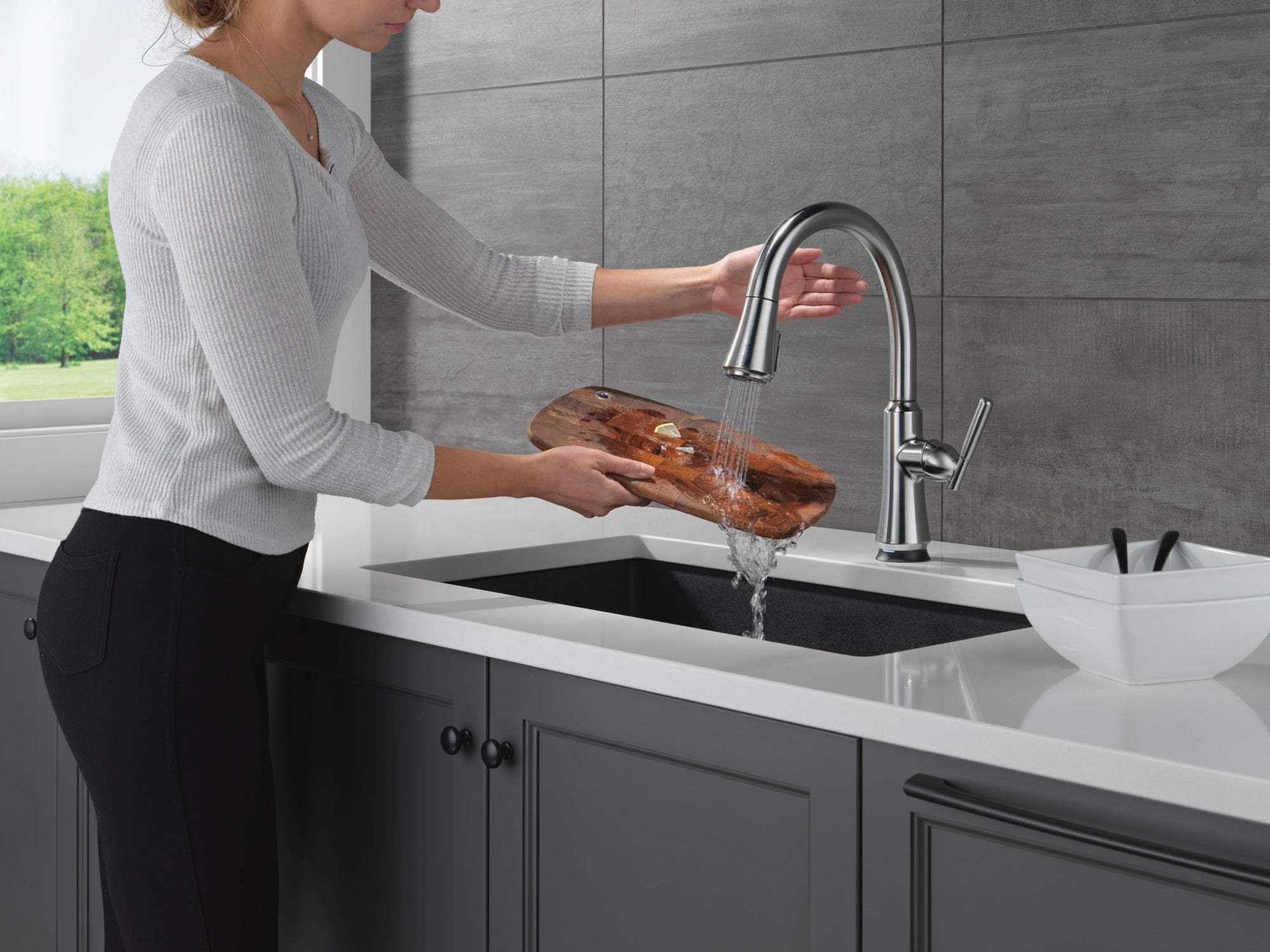 arctic stainless kitchen faucet