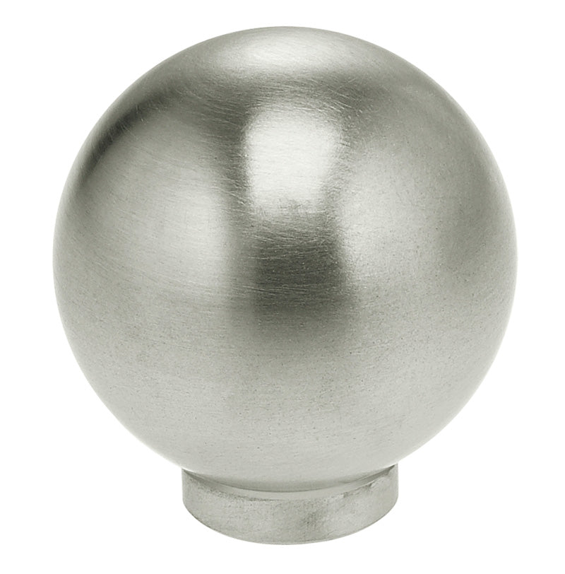 polished stainless steel knob