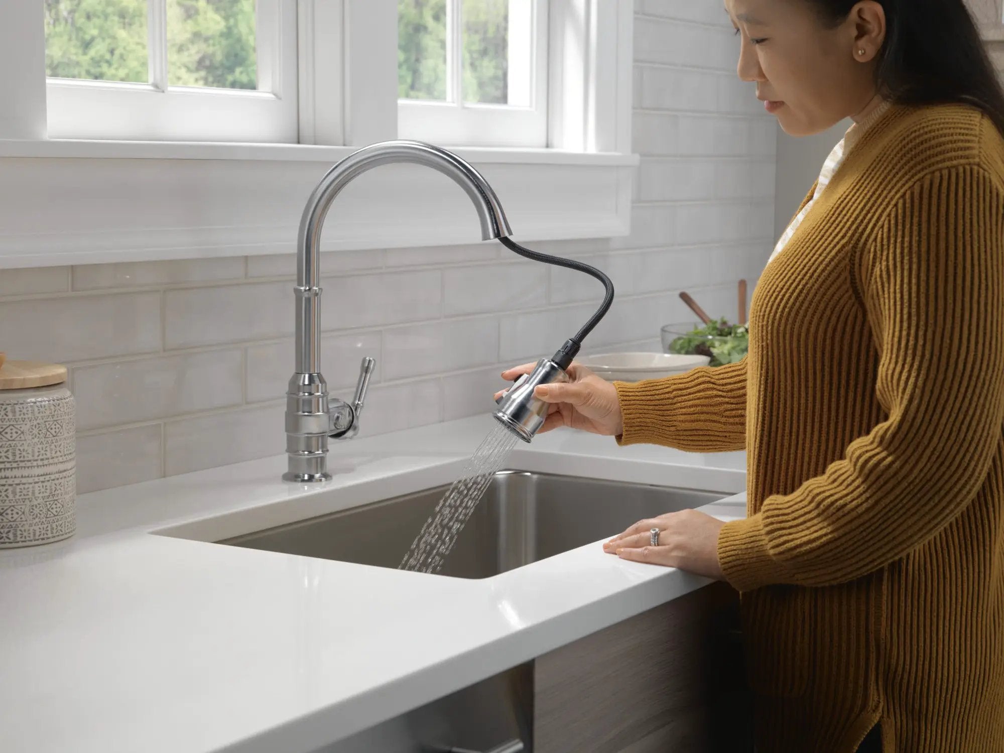 arctic stainless kitchen faucet