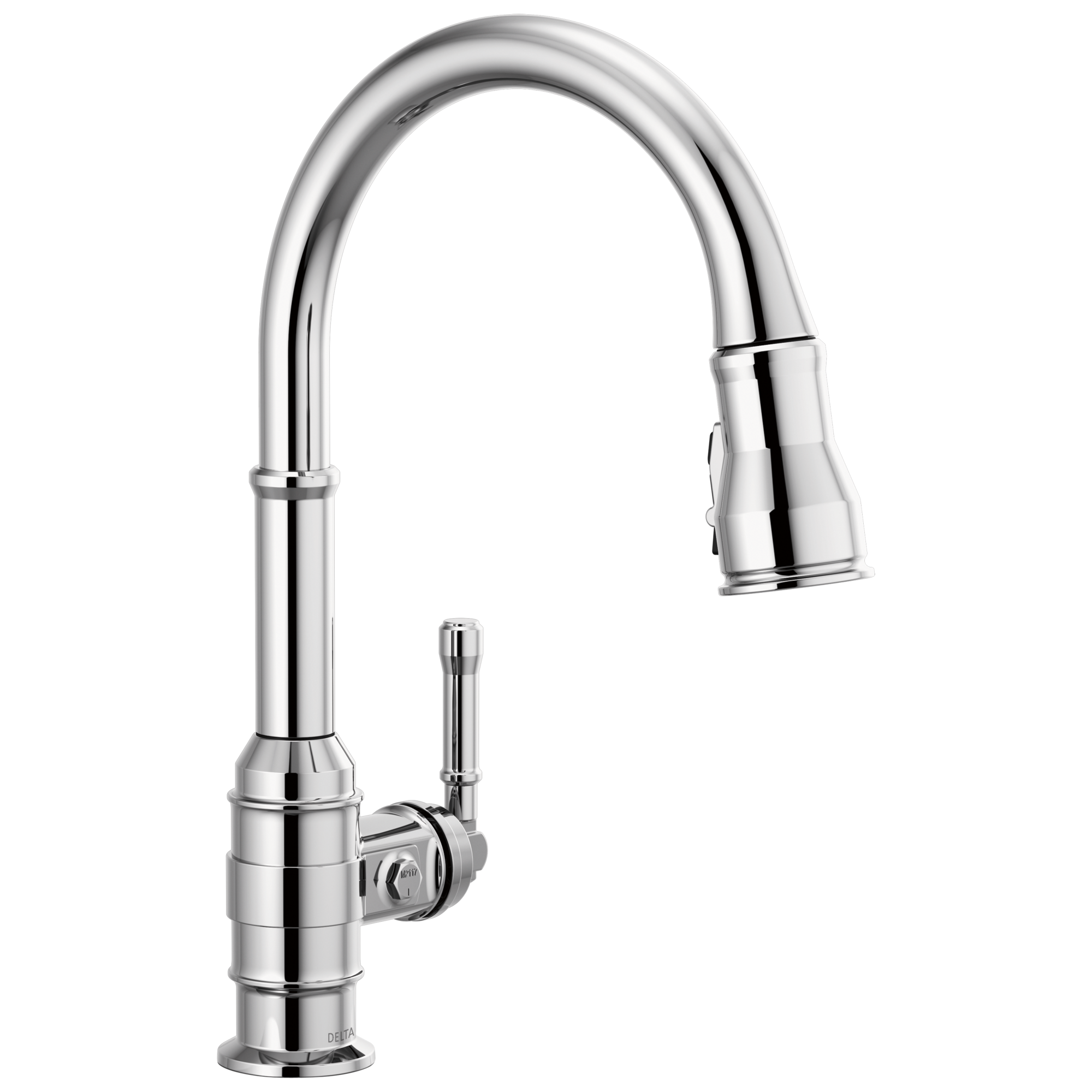 chrome kitchen faucet
