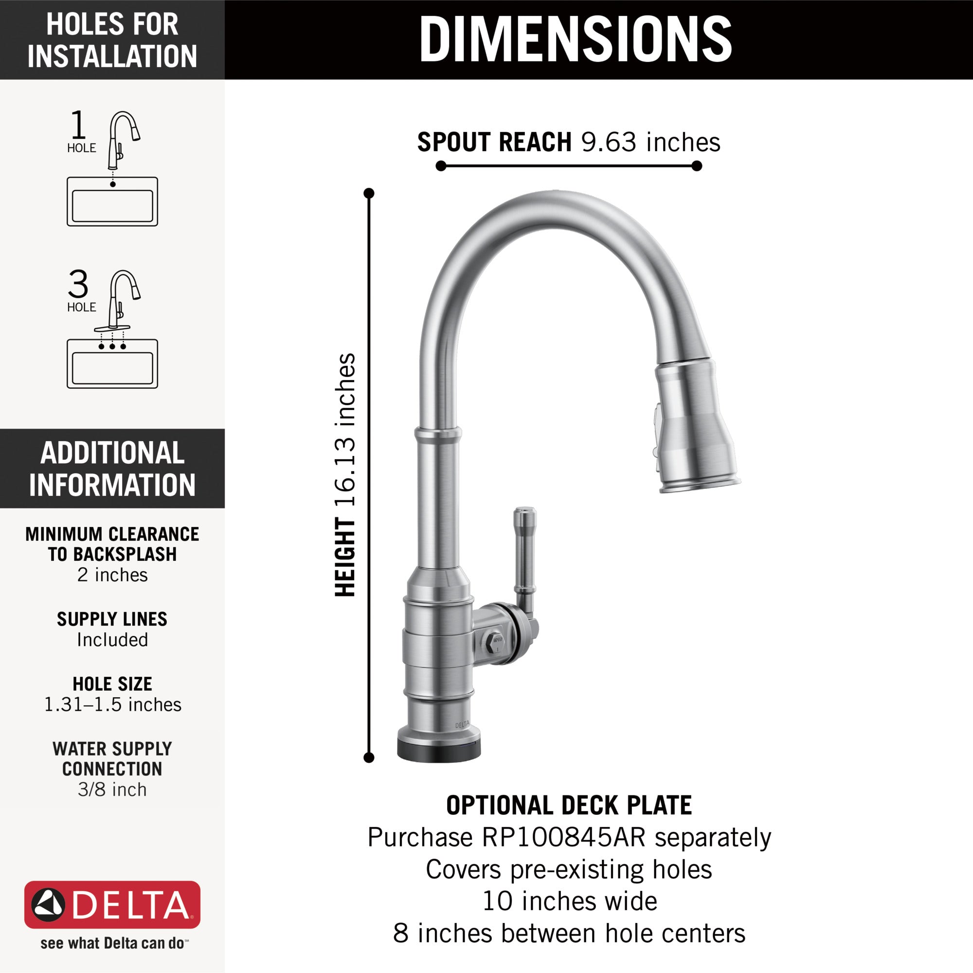 arctic stainless kitchen faucet