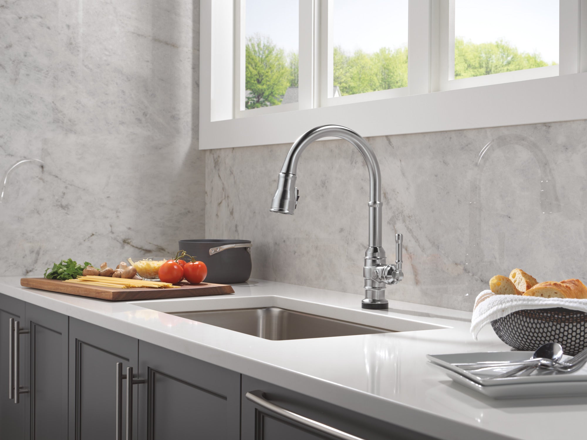 arctic stainless kitchen faucet