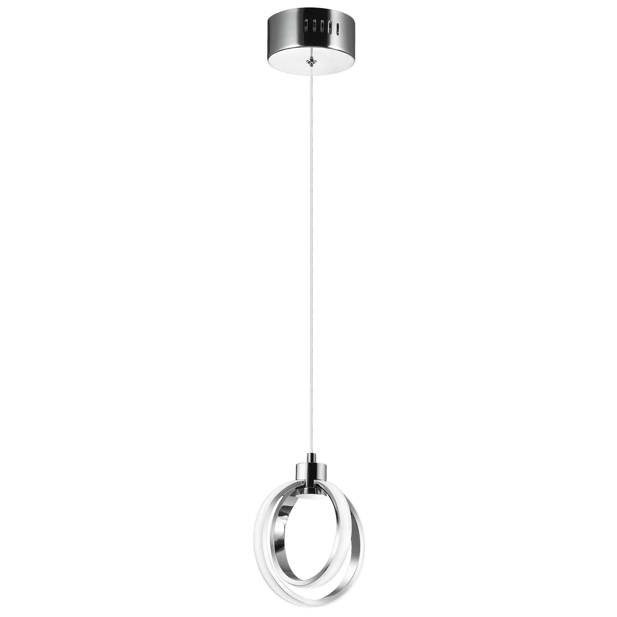 polished chrome pendants