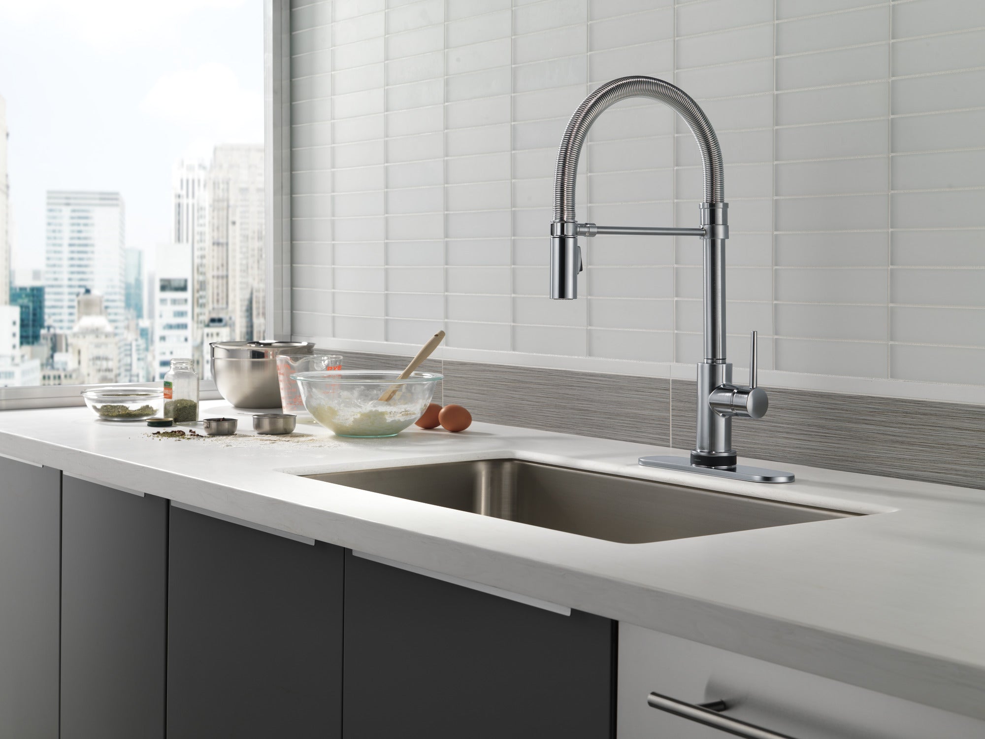 arctic stainless kitchen faucet