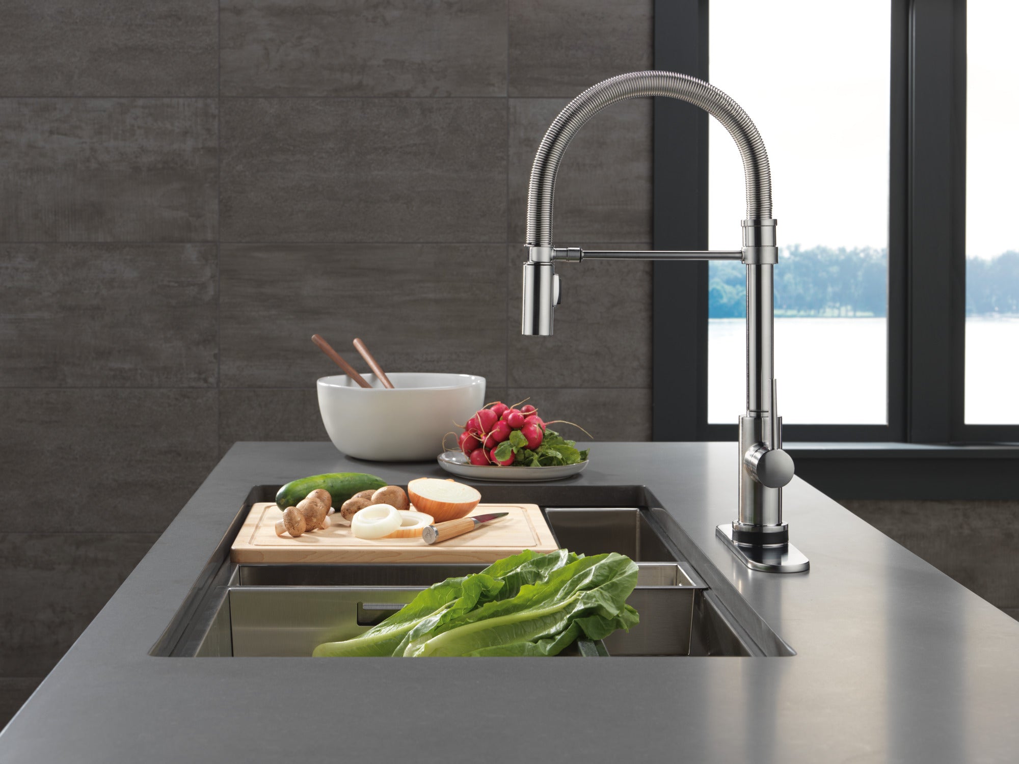 arctic stainless kitchen faucet