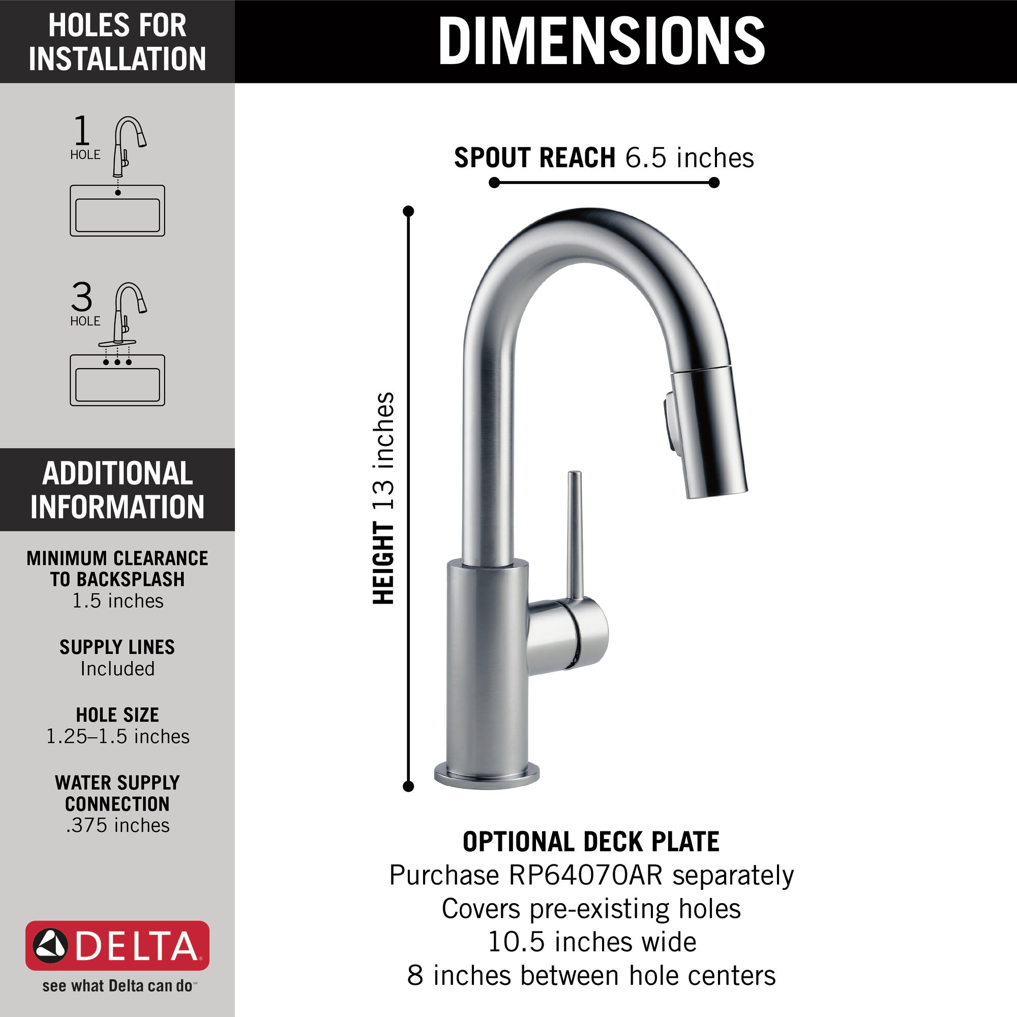 arctic stainless kitchen faucet