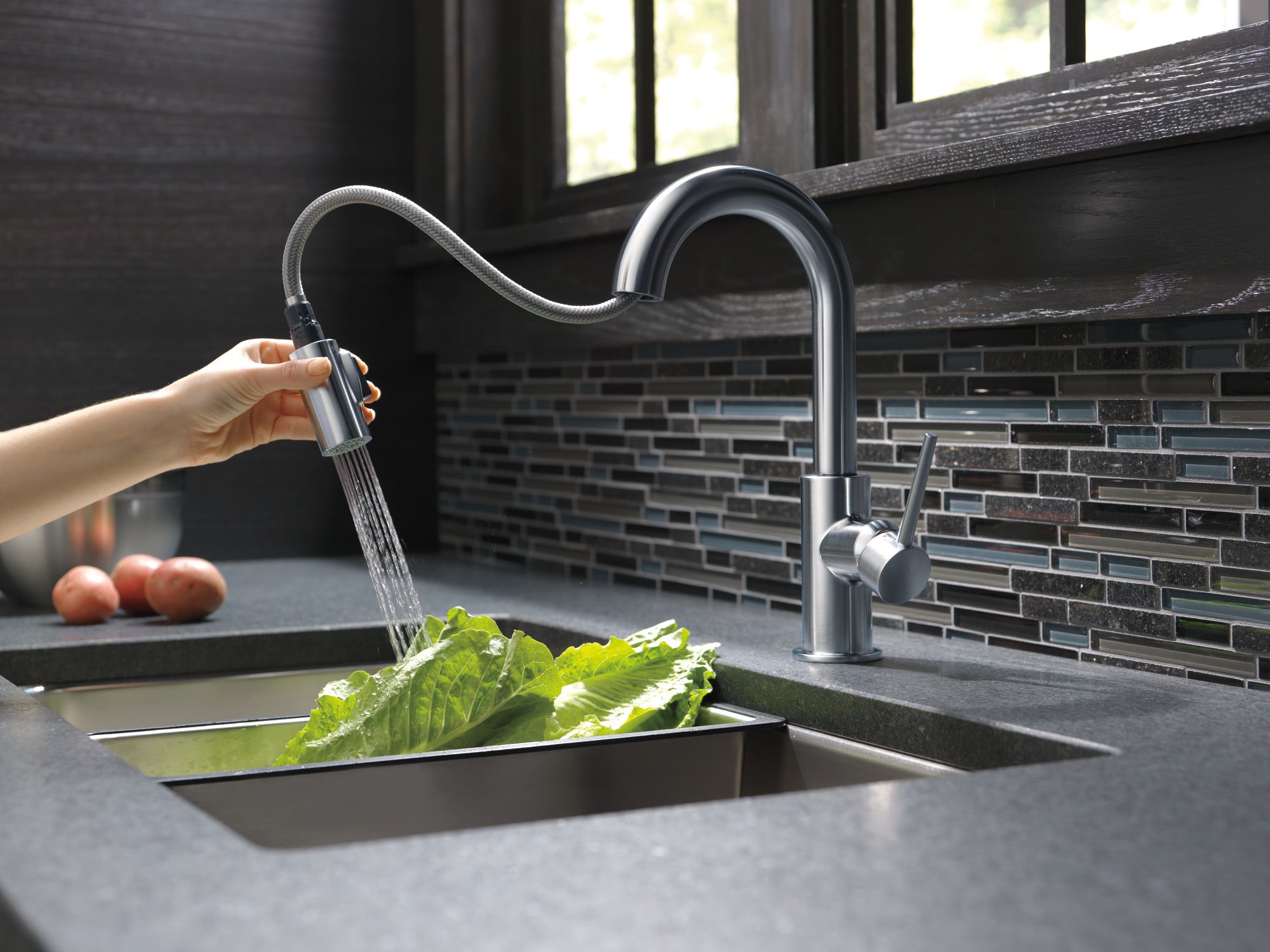 arctic stainless kitchen faucet