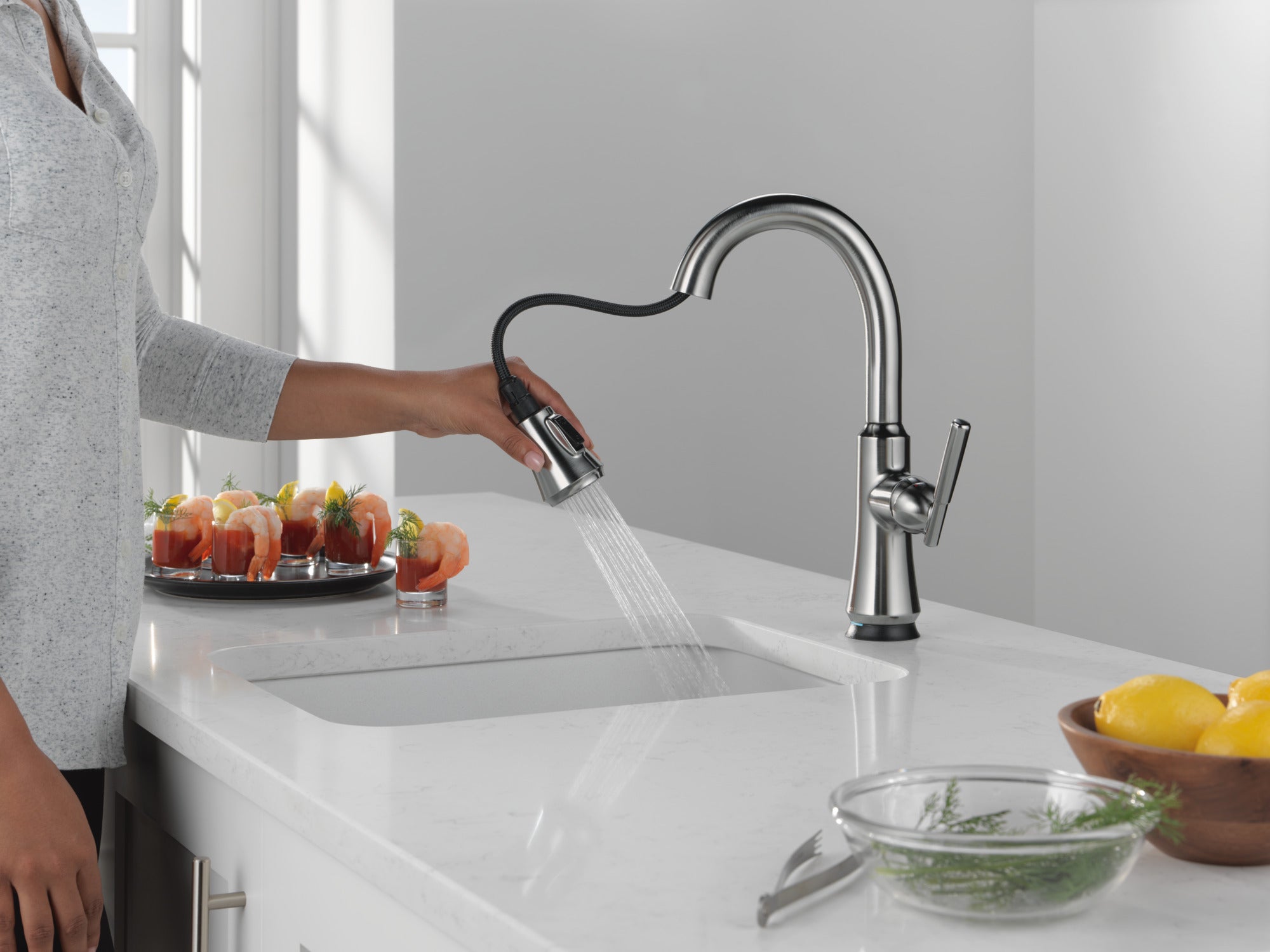 arctic stainless kitchen faucet