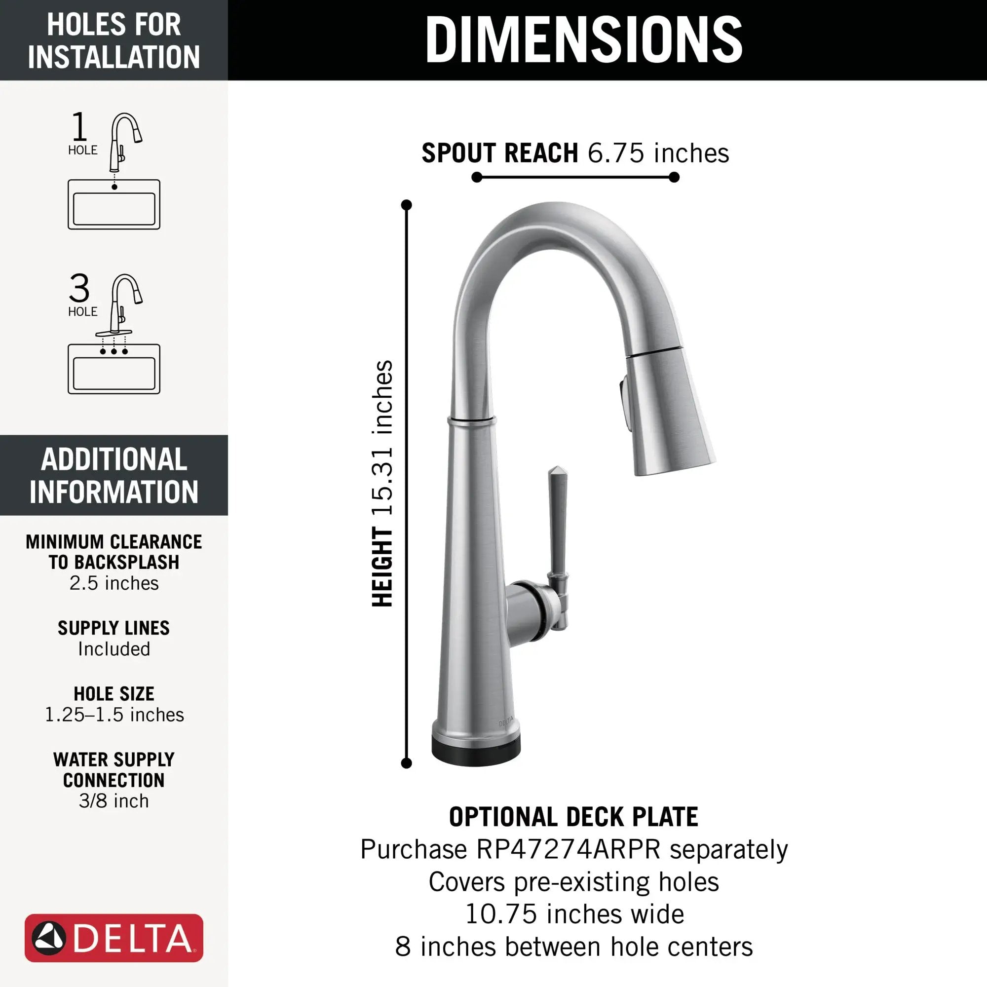 lumicoat arctic stainless kitchen faucet
