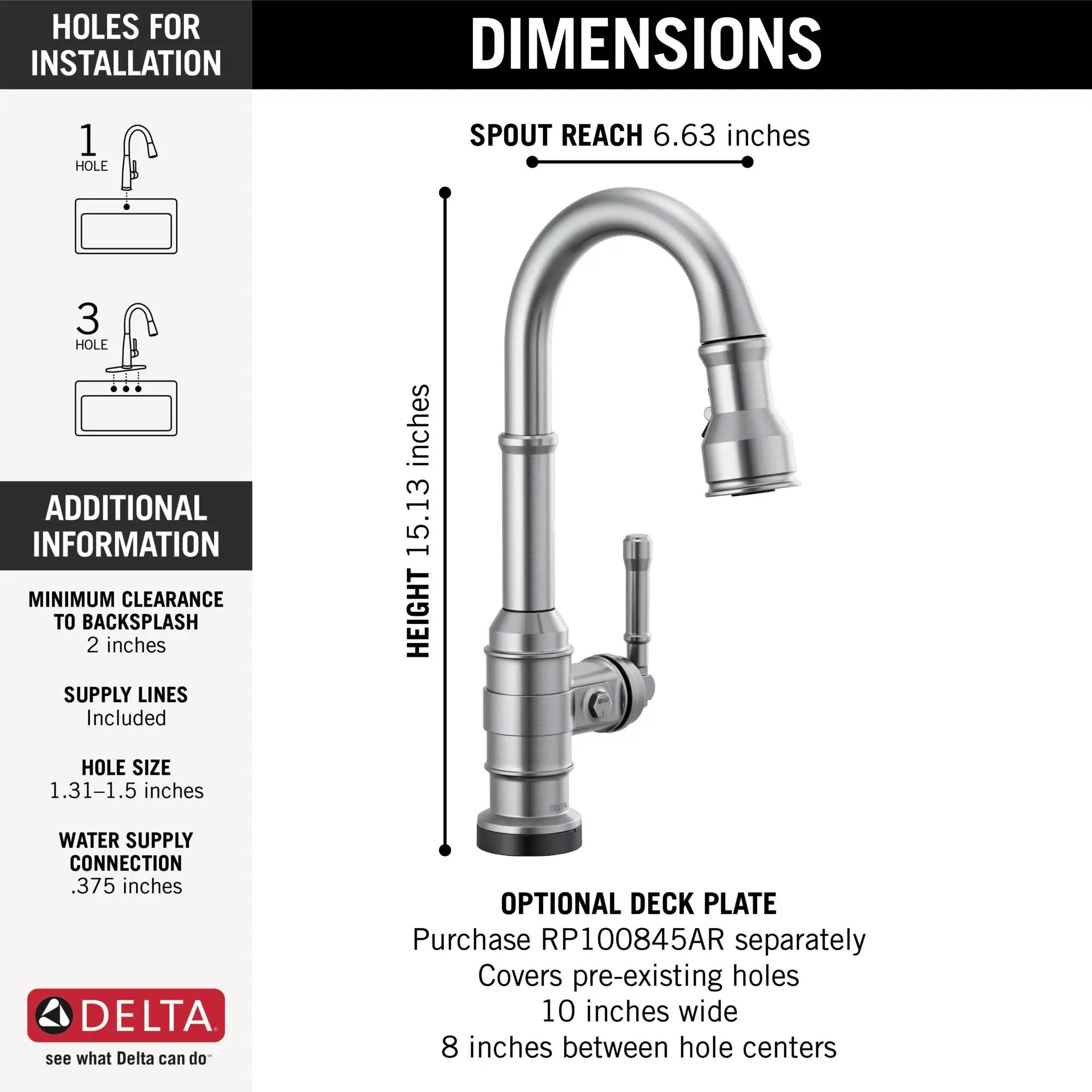 arctic stainless kitchen faucet