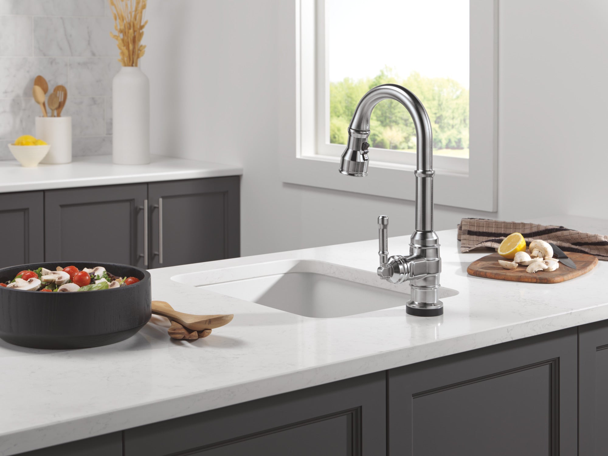 arctic stainless kitchen faucet