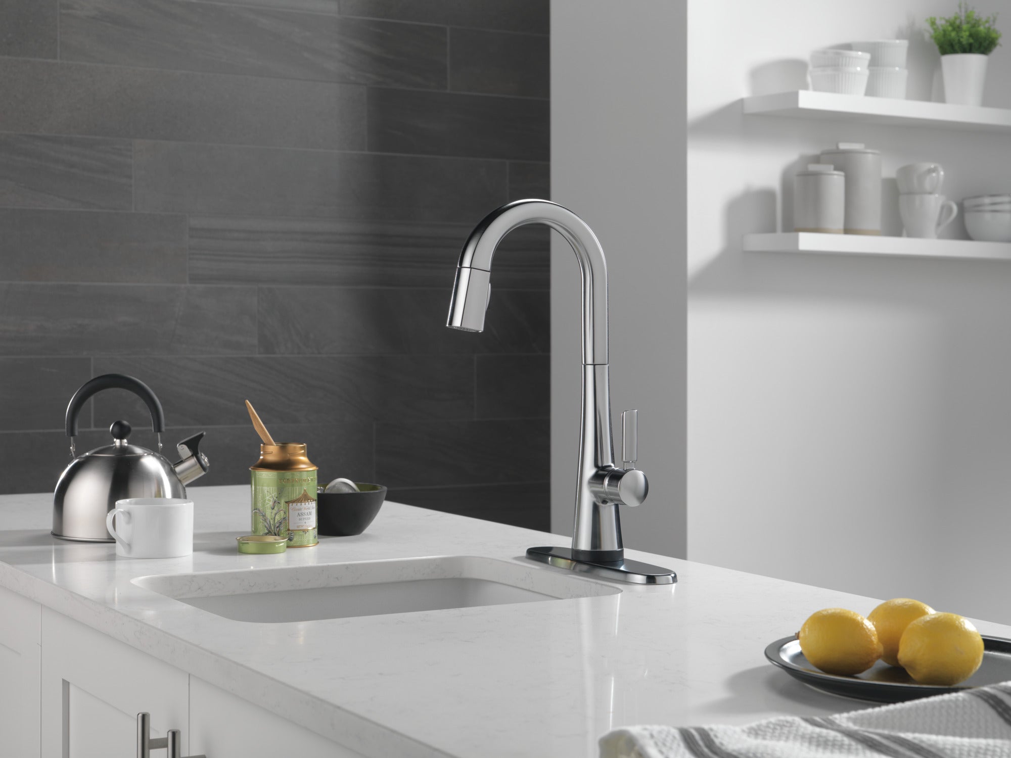 lumicoat arctic stainless kitchen faucet