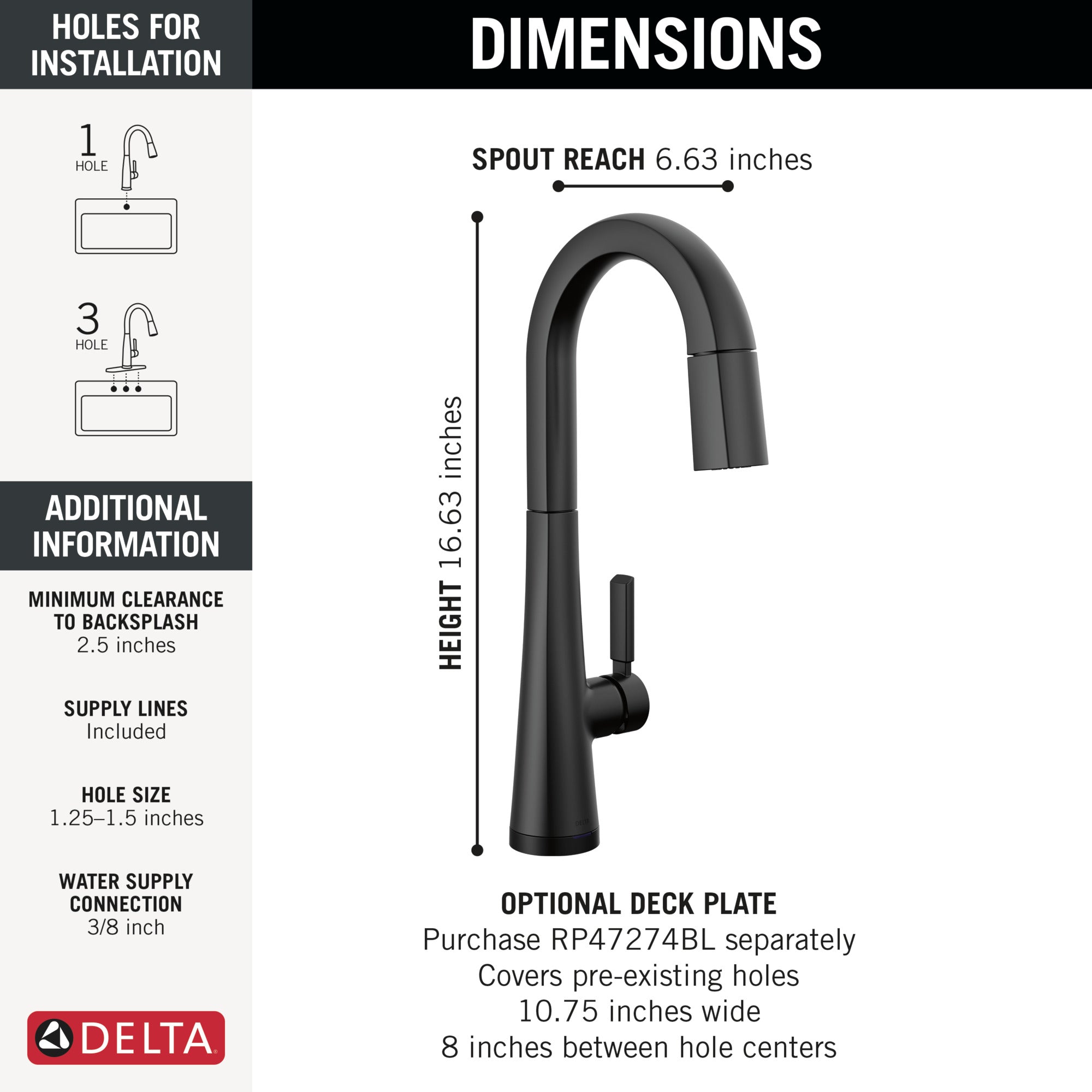 matte black kitchen faucet