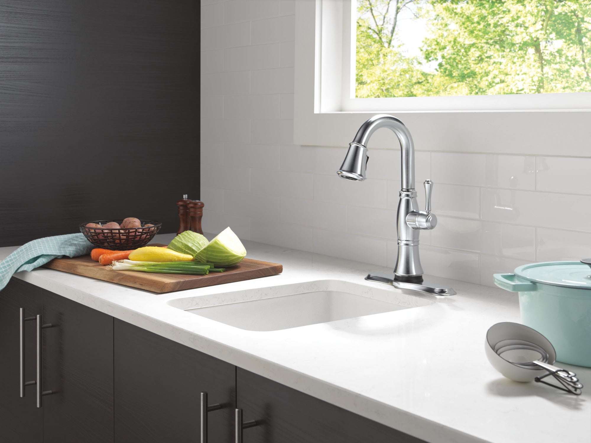 lumicoat arctic stainless kitchen faucet