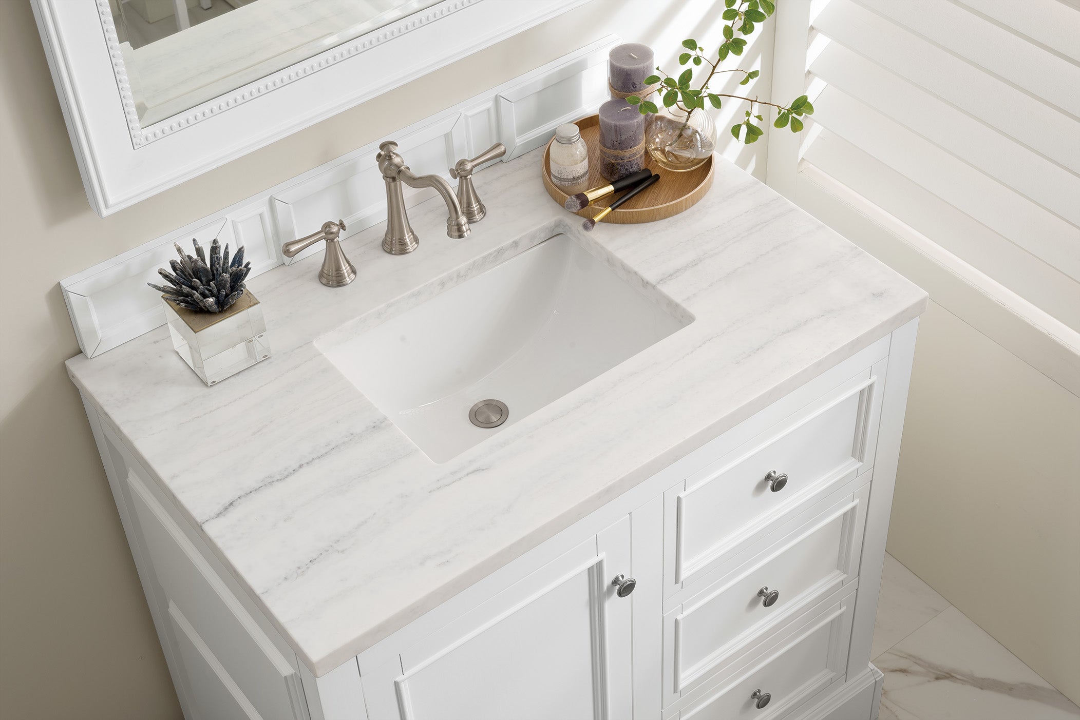 arctic fall solid surface top vanity