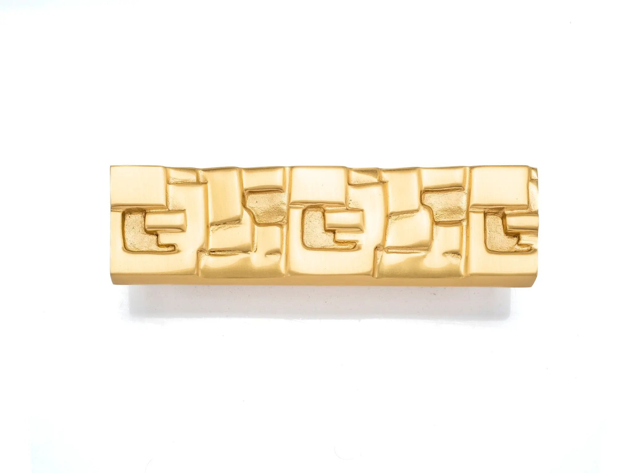 satin brass pull