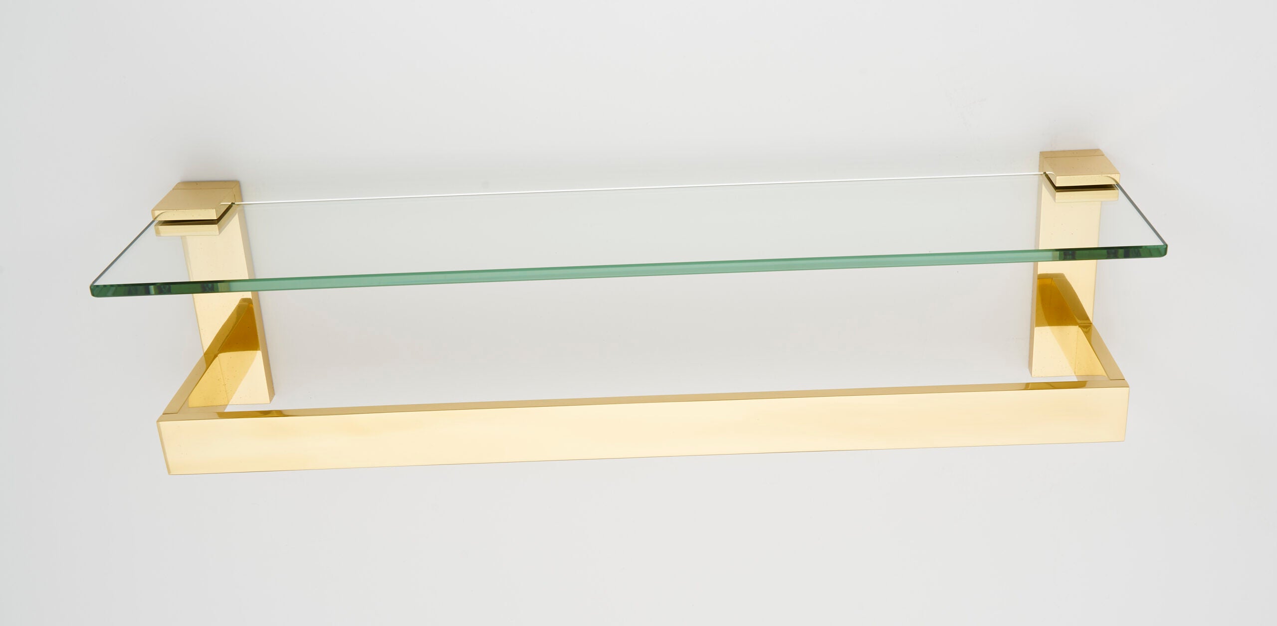 Alno Linear 18" Glass Shelf with Towel Bar