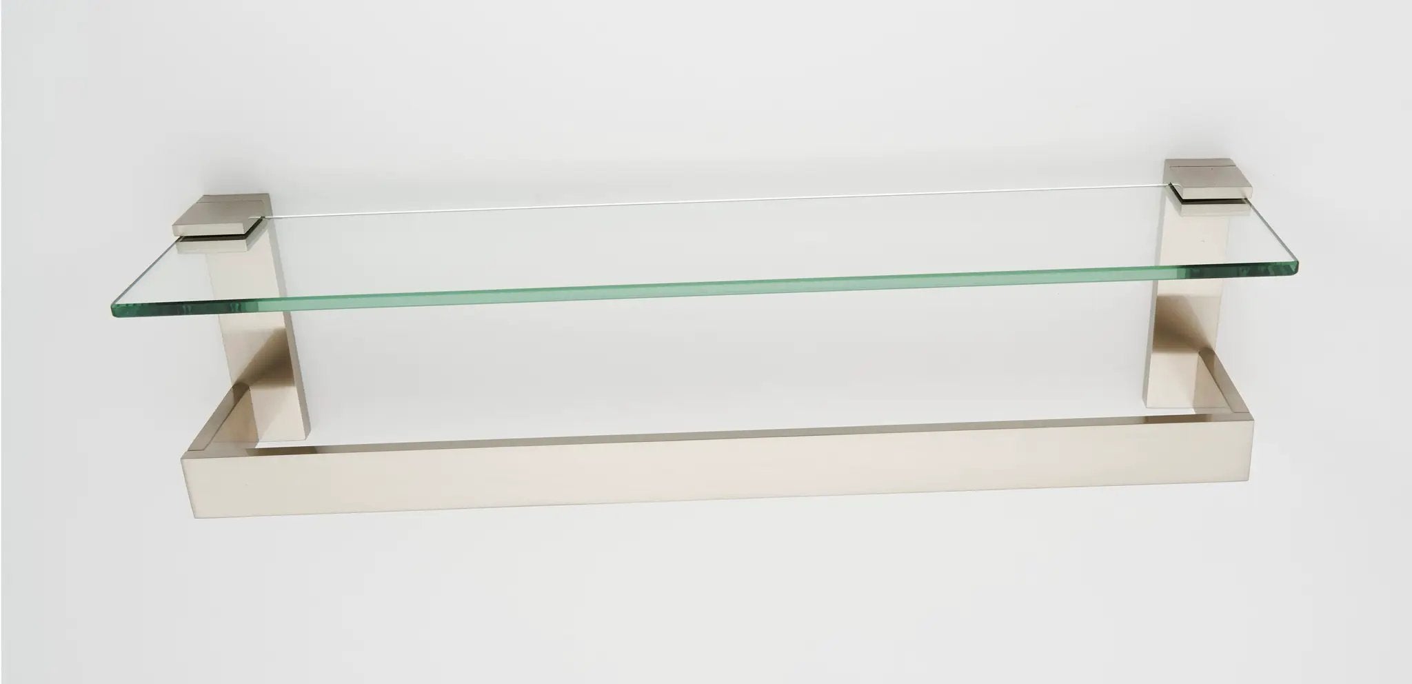 Alno Linear 18" Glass Shelf with Towel Bar by Alno