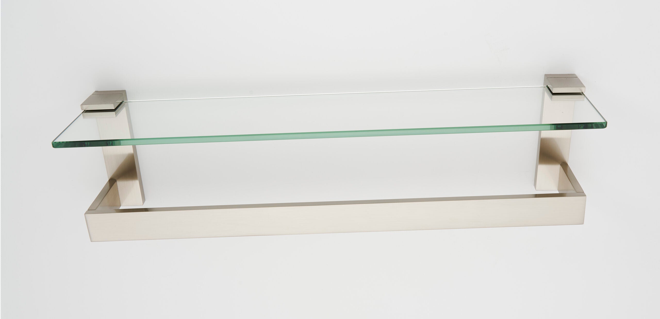Alno Linear 18" Glass Shelf with Towel Bar