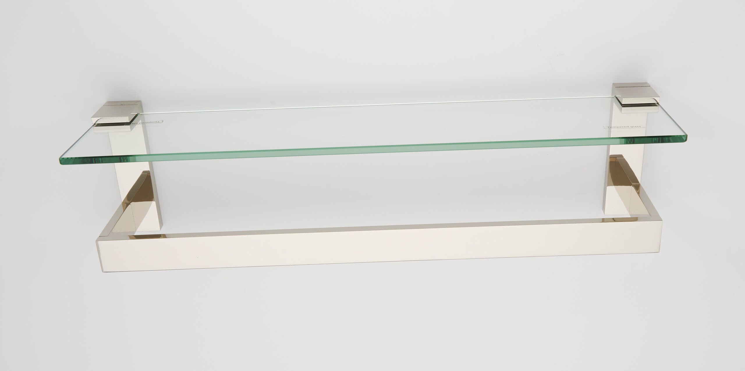 Alno Linear 24" Glass Shelf with Towel Bar