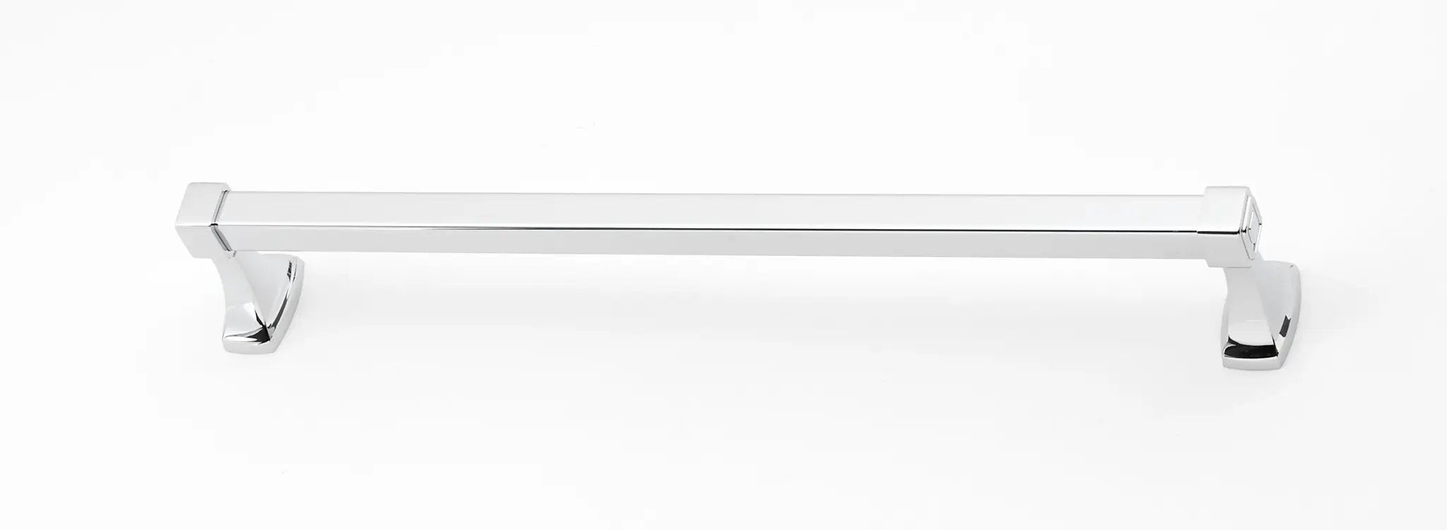 polished chrome towel bar