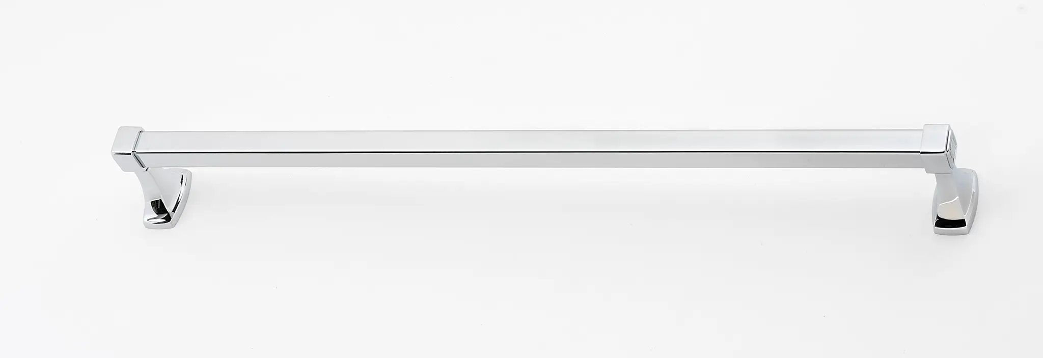 polished chrome towel bar