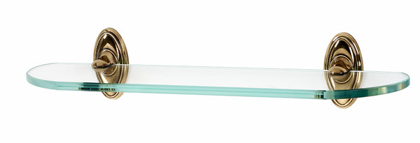 Alno Classic Traditional Bath 24" Glass Shelf w/Brackets