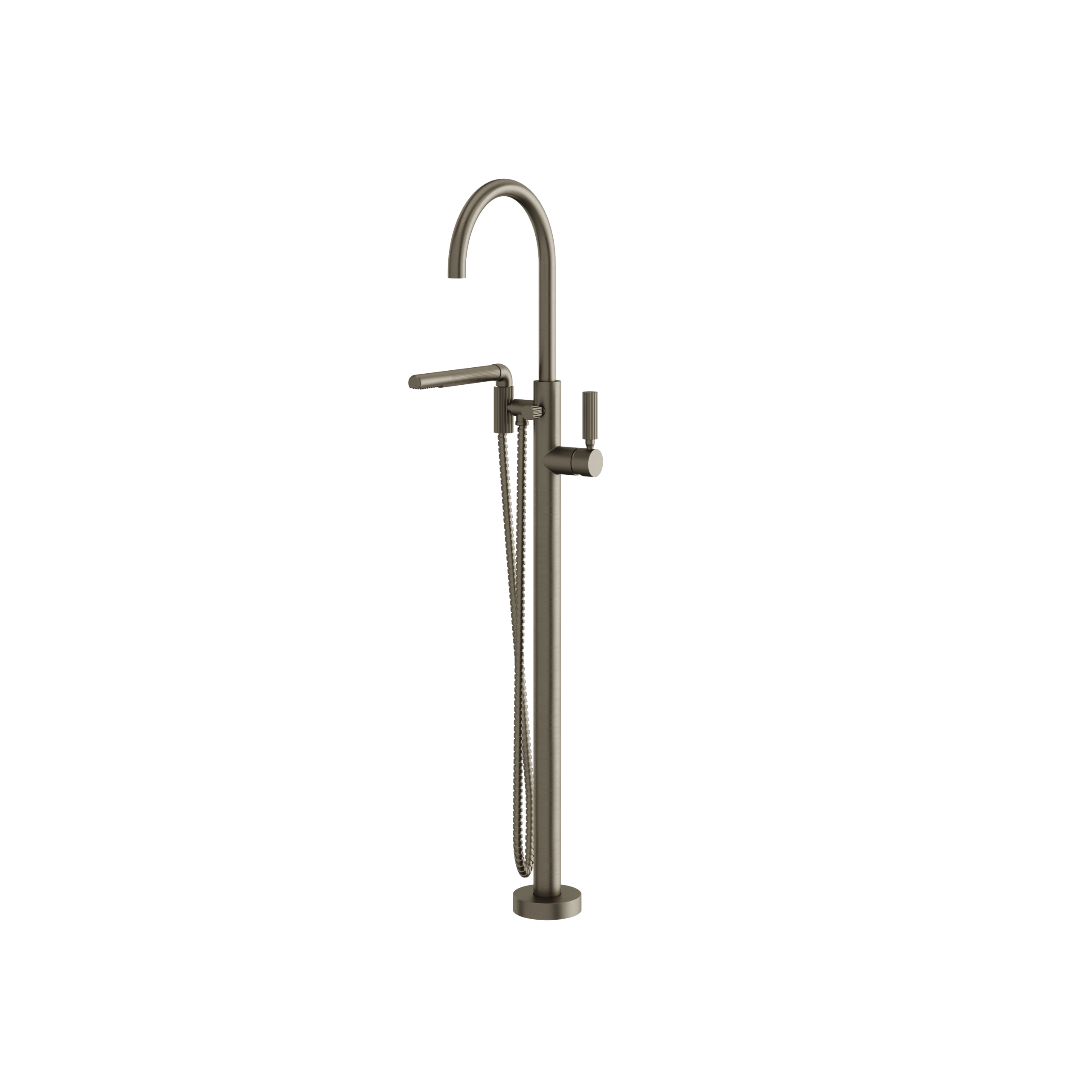 Aquabrass Montebello Floor Tub Filler with Hand Shower by Aquabrass
