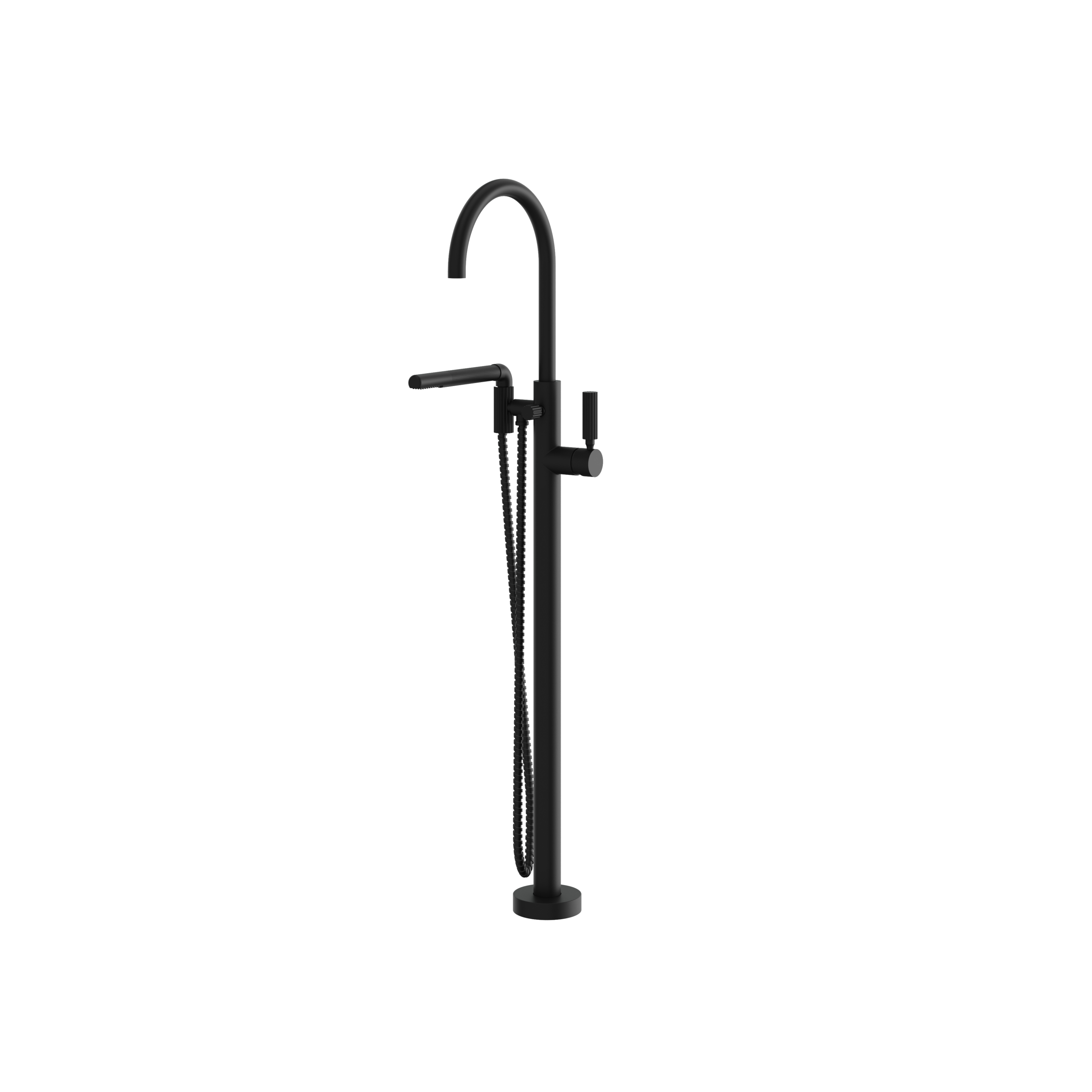 Aquabrass Montebello Floor Tub Filler with Hand Shower by Aquabrass