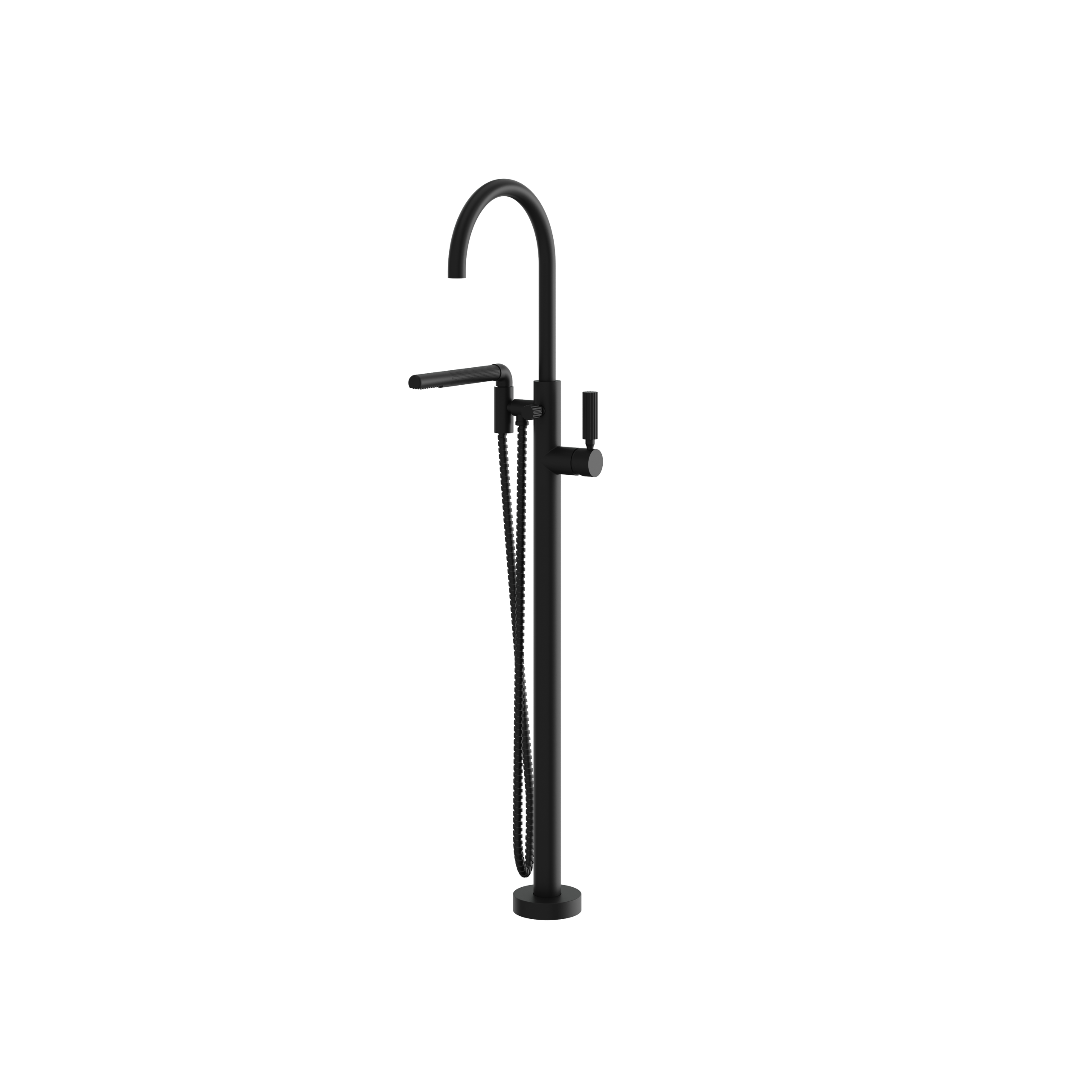 Aquabrass Monte-Carlo Floor Tub Filler with Hand Shower by Aquabrass