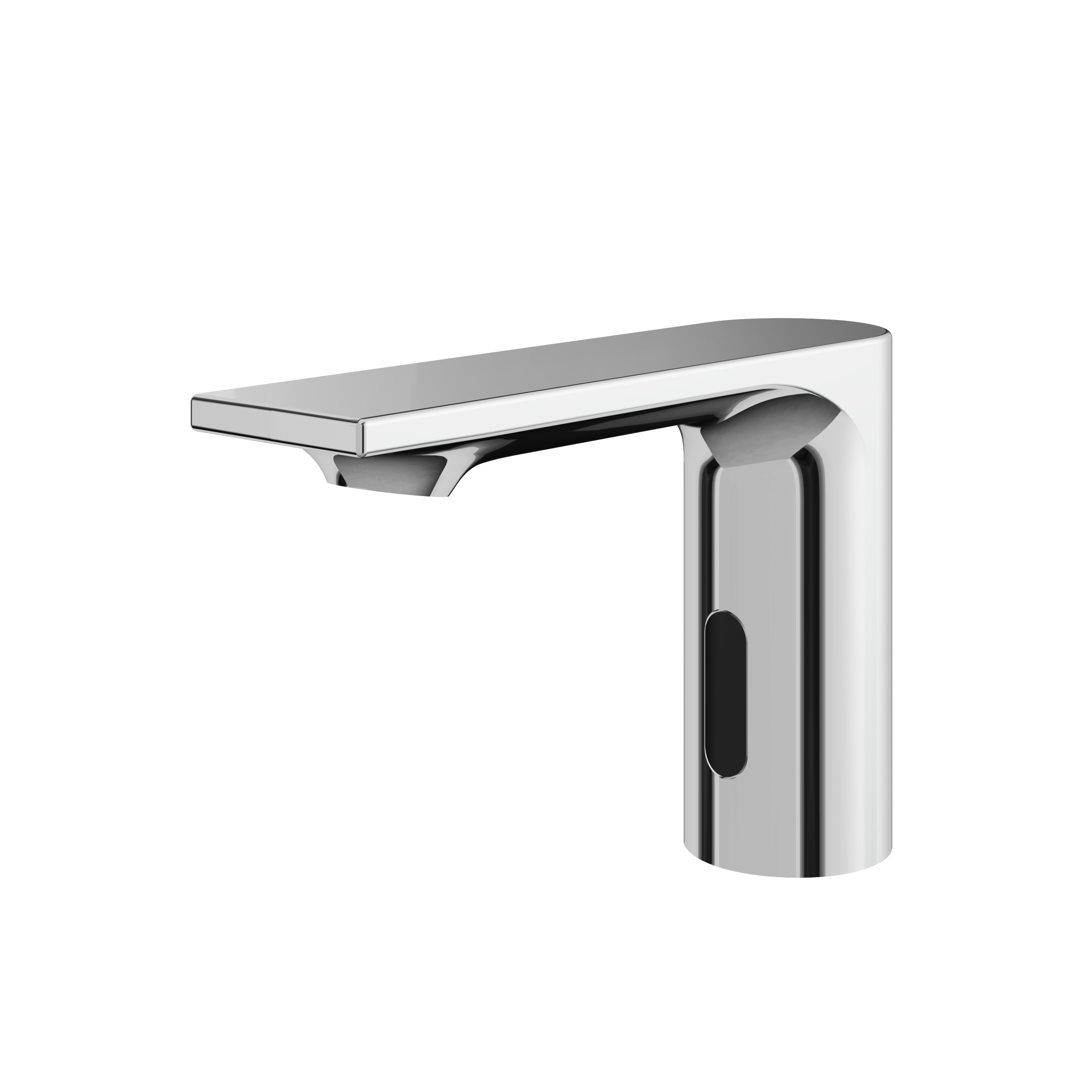 polished chrome bathroom faucet