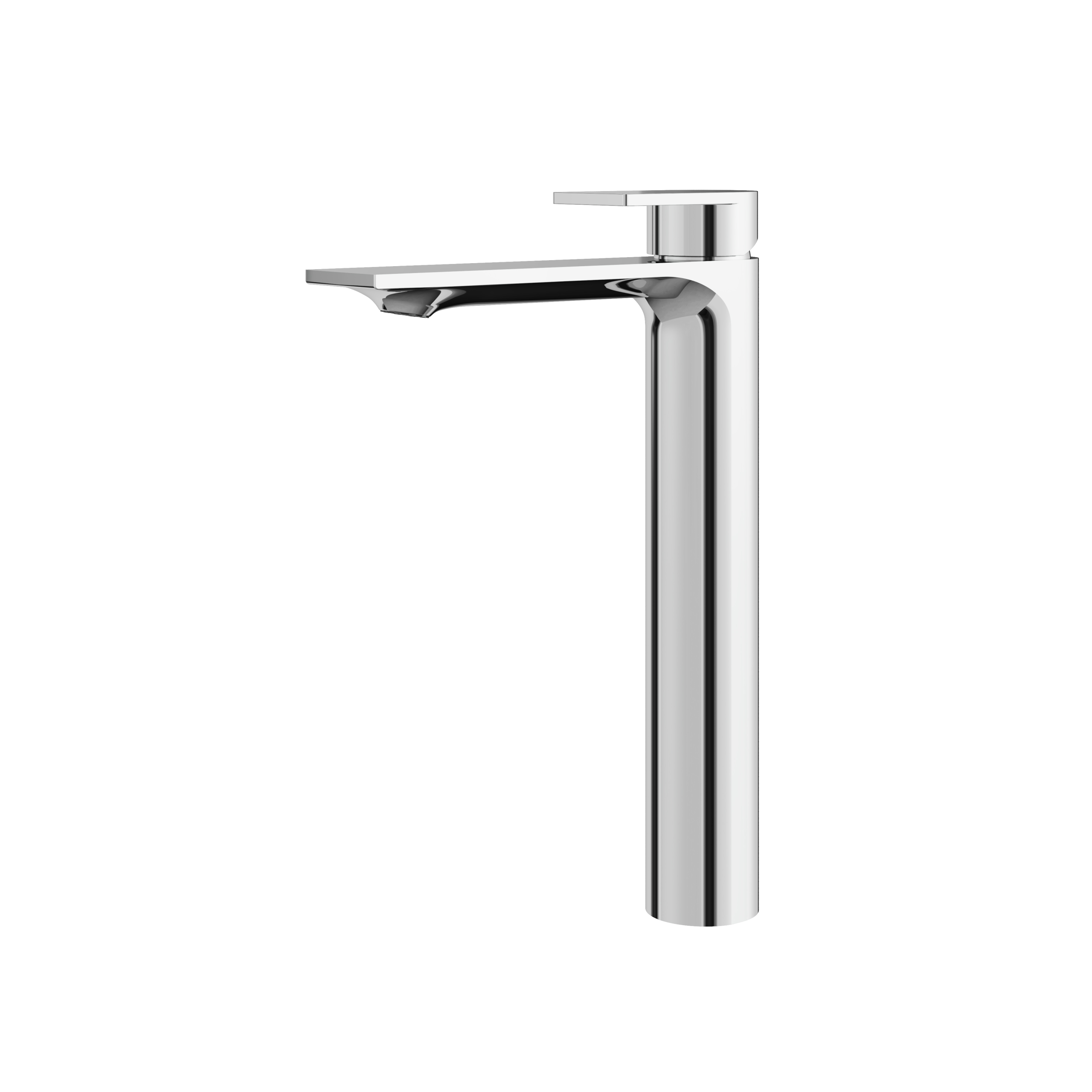 polished chrome bathroom faucet
