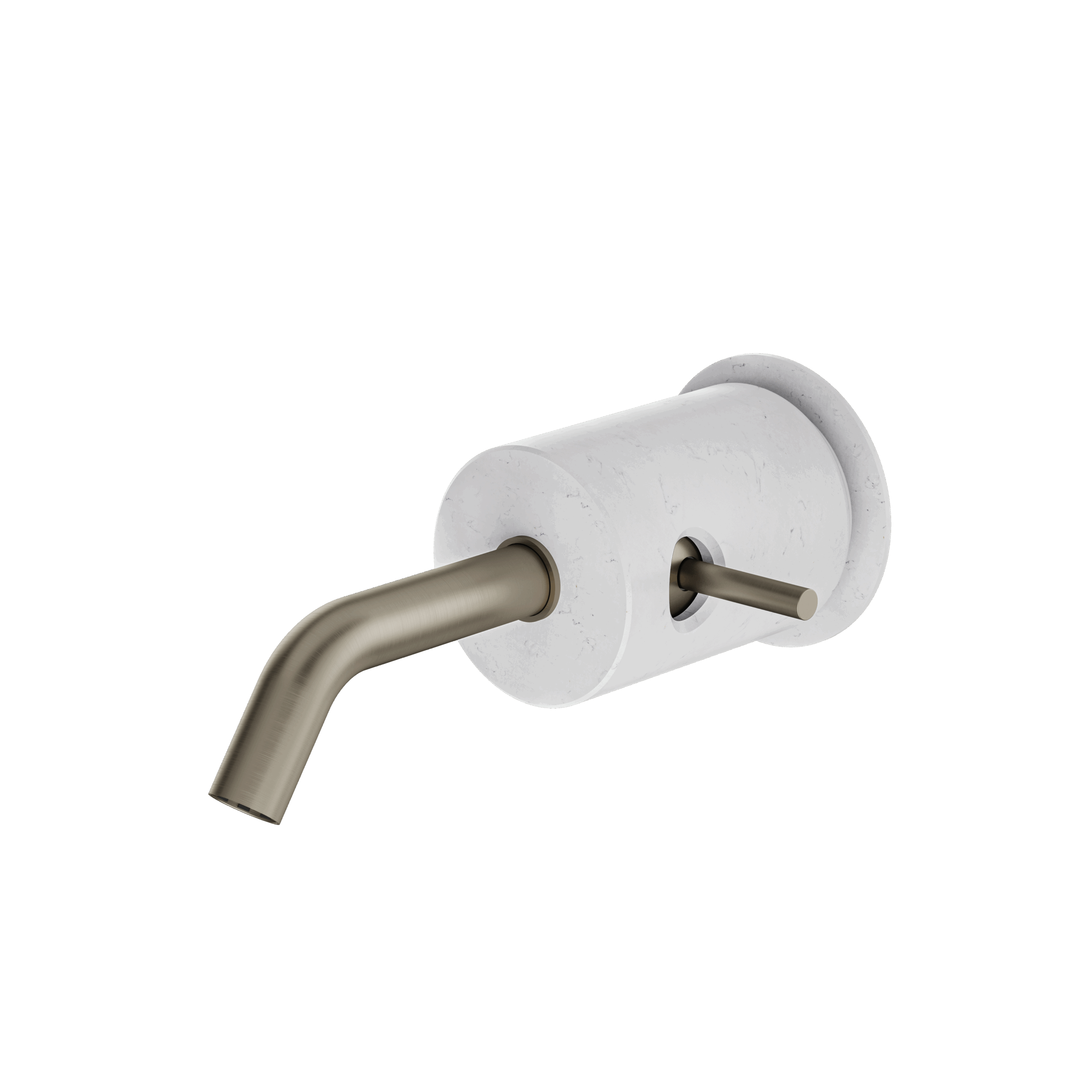 Aquabrass Marmo Wall Lavatory Faucet - Carrara