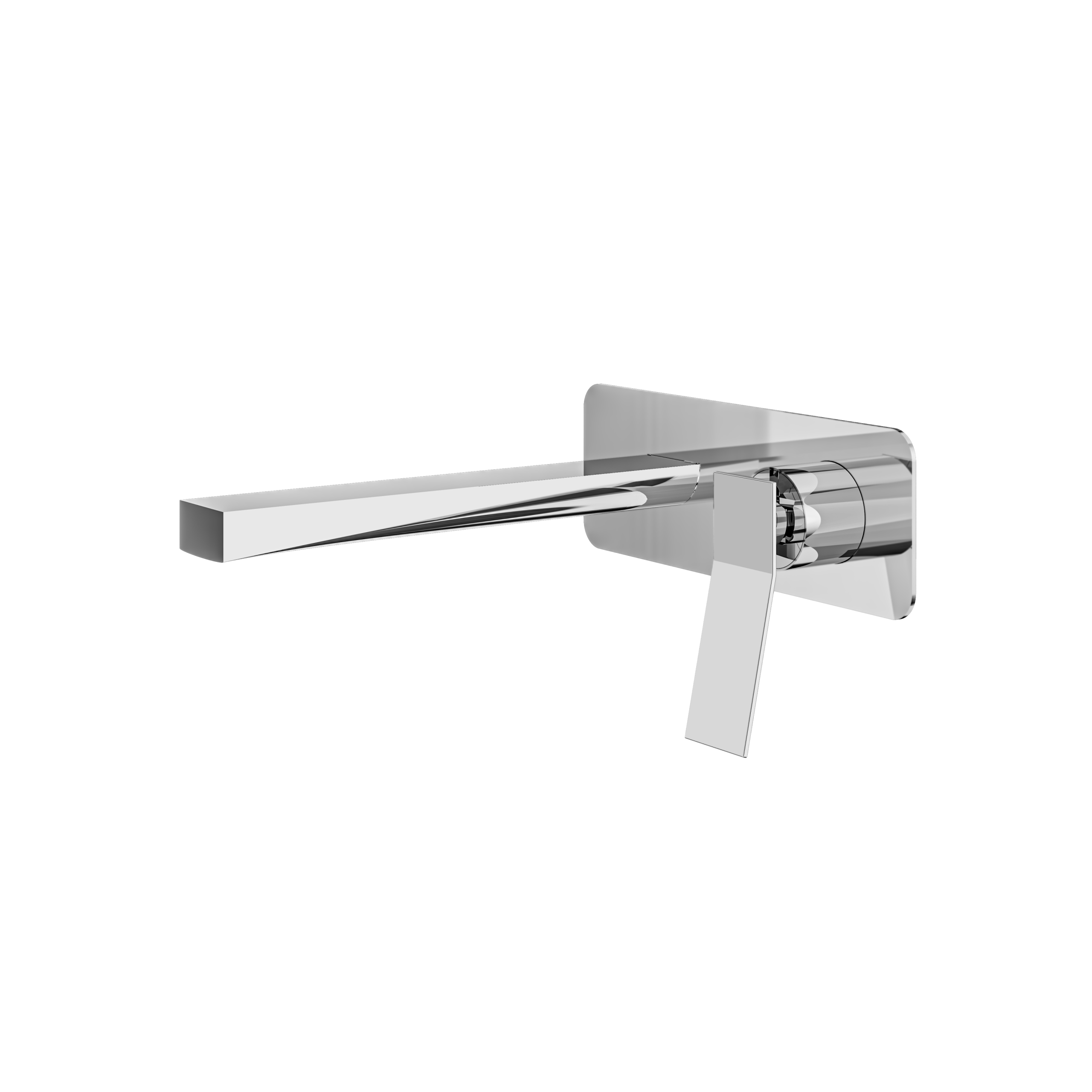 polished chrome bathroom faucet