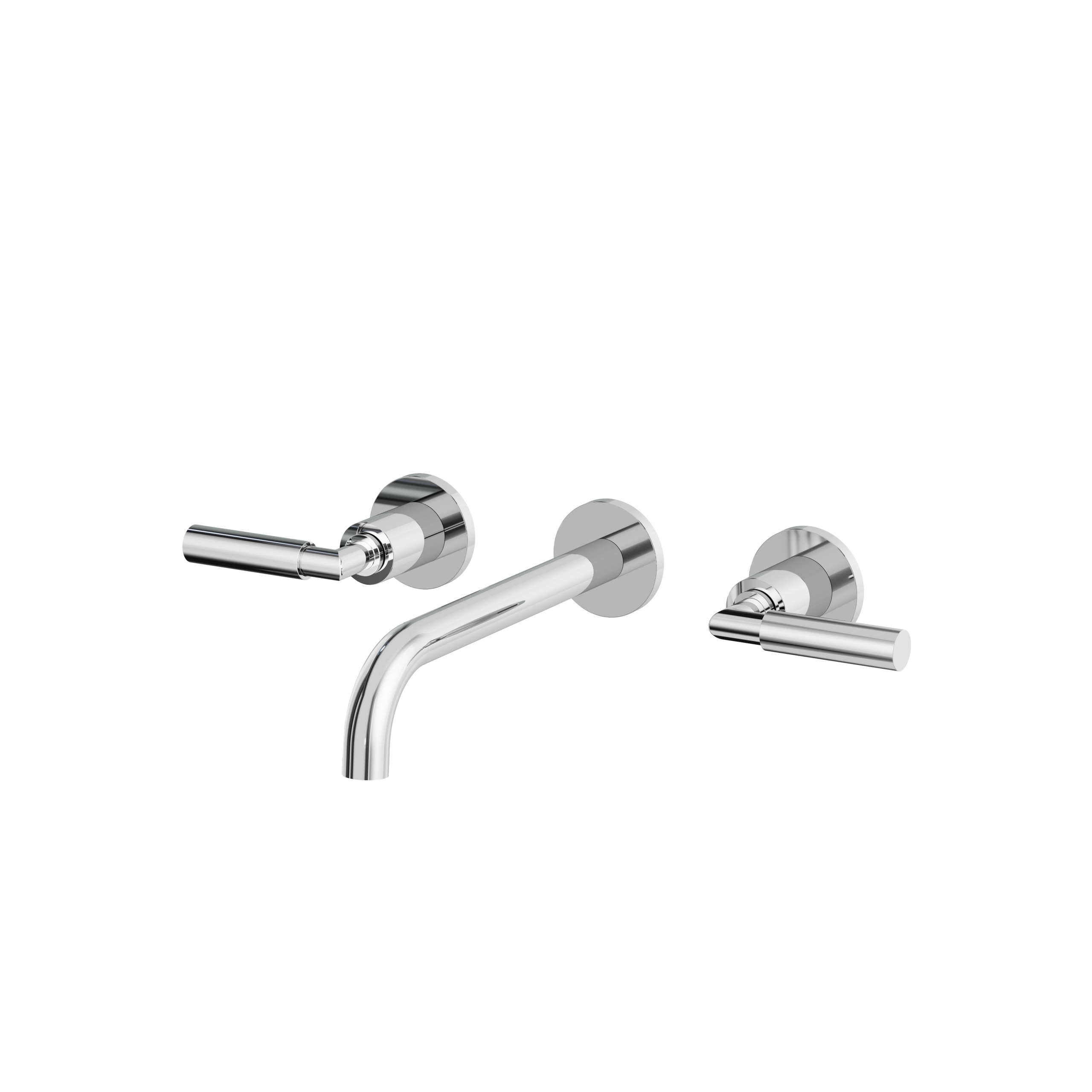 polished chrome bathroom faucet
