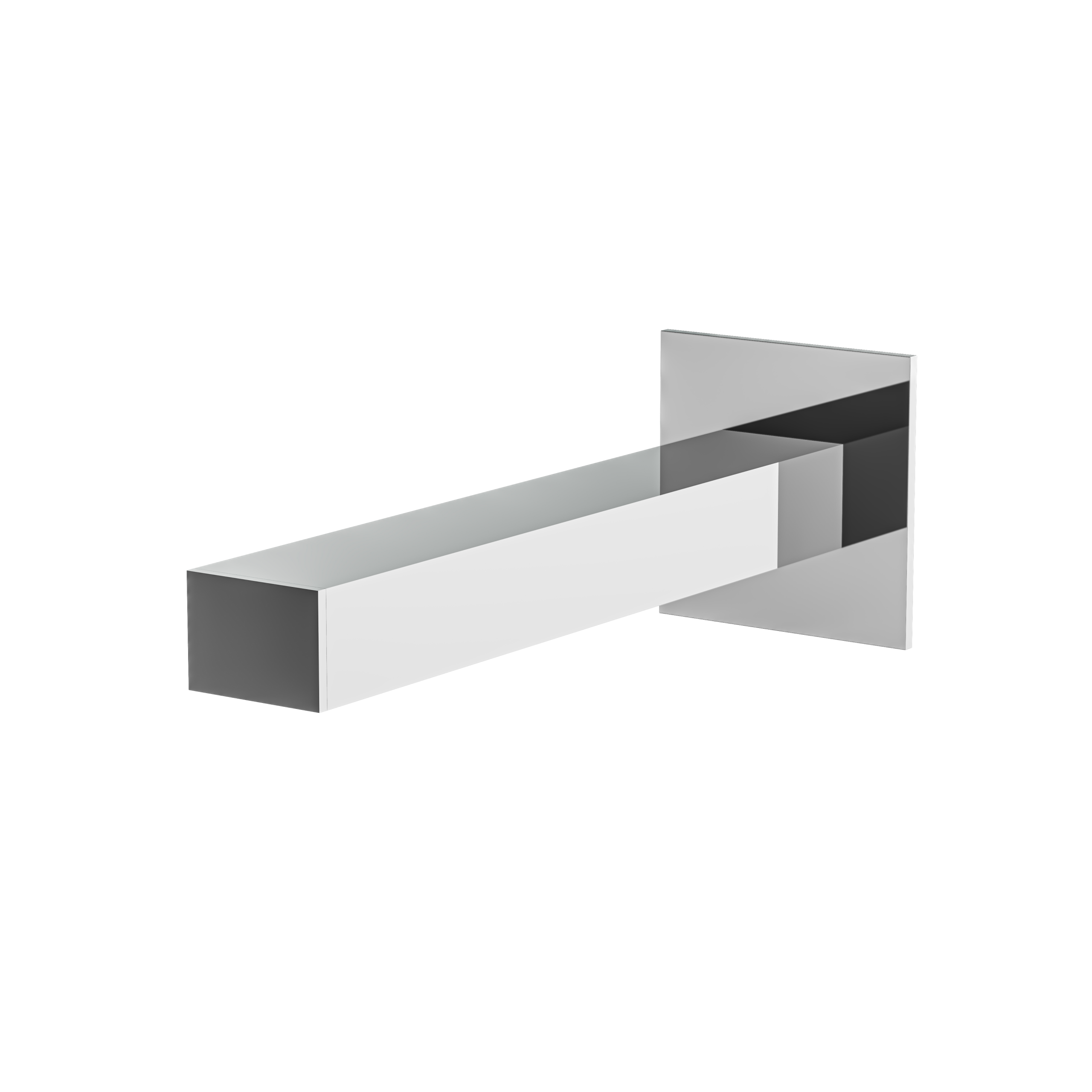 polished chrome tub spout