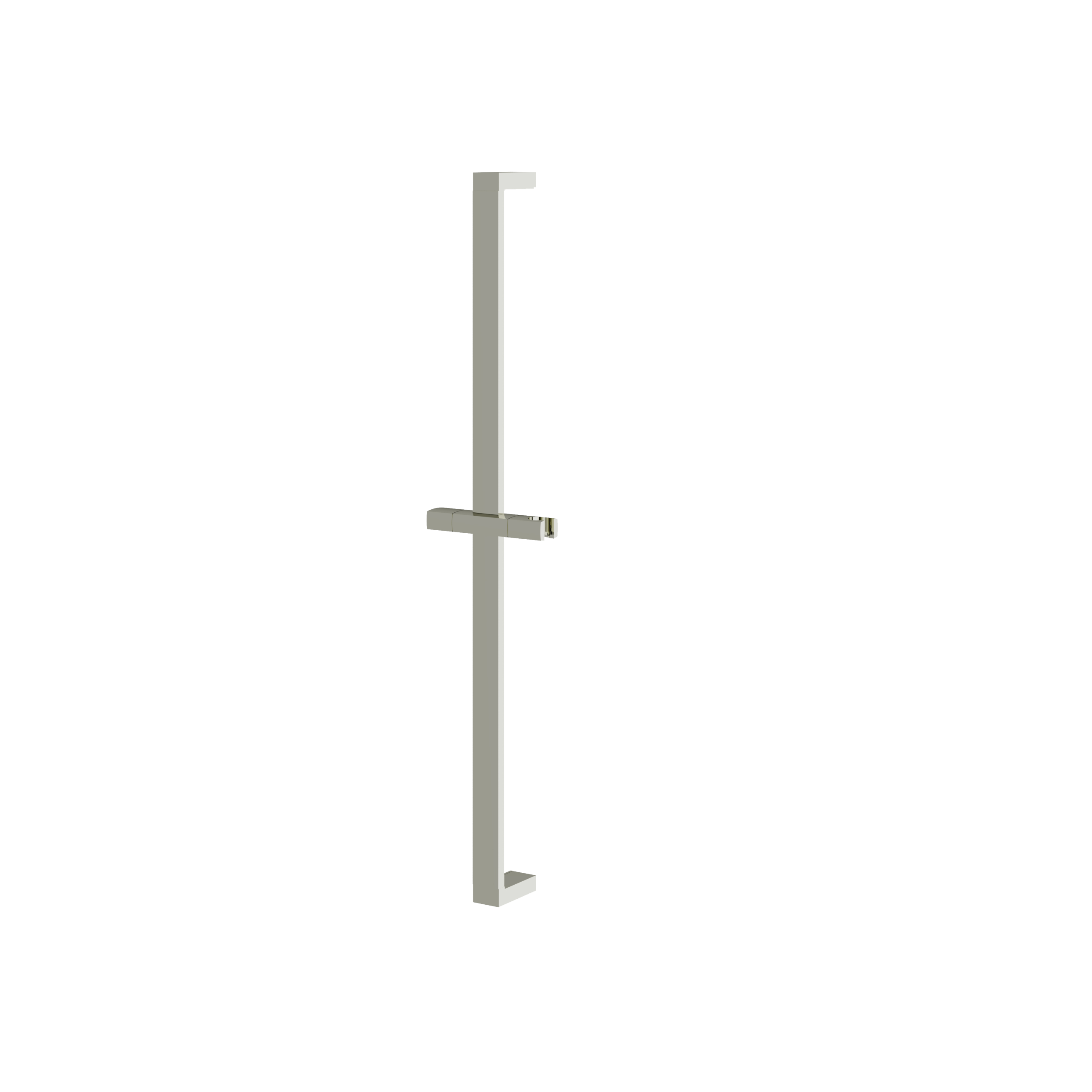Aquabrass 28" Square Shower Rail Only with Slider
