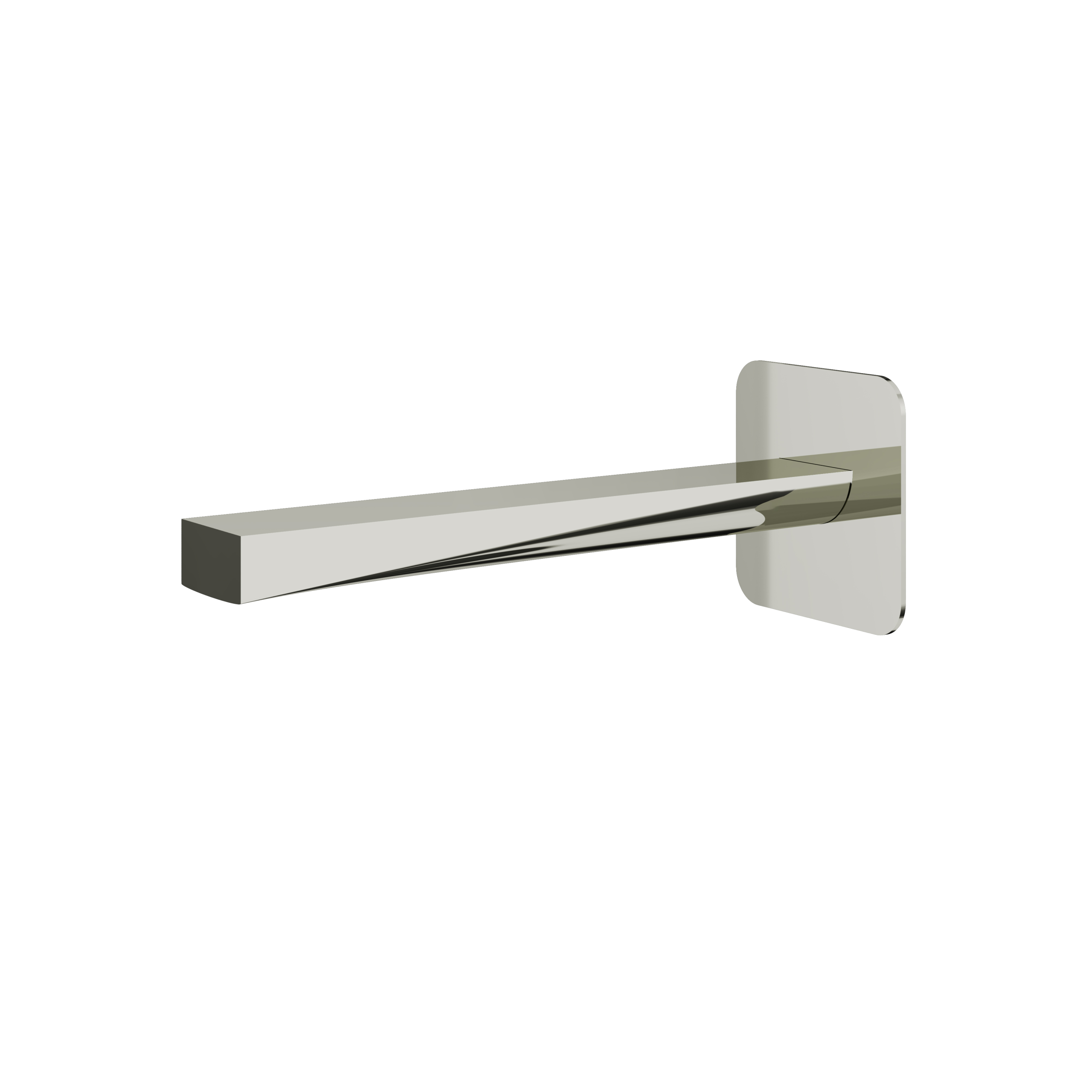 Aquabrass Chicane 9" Square Tub Spout