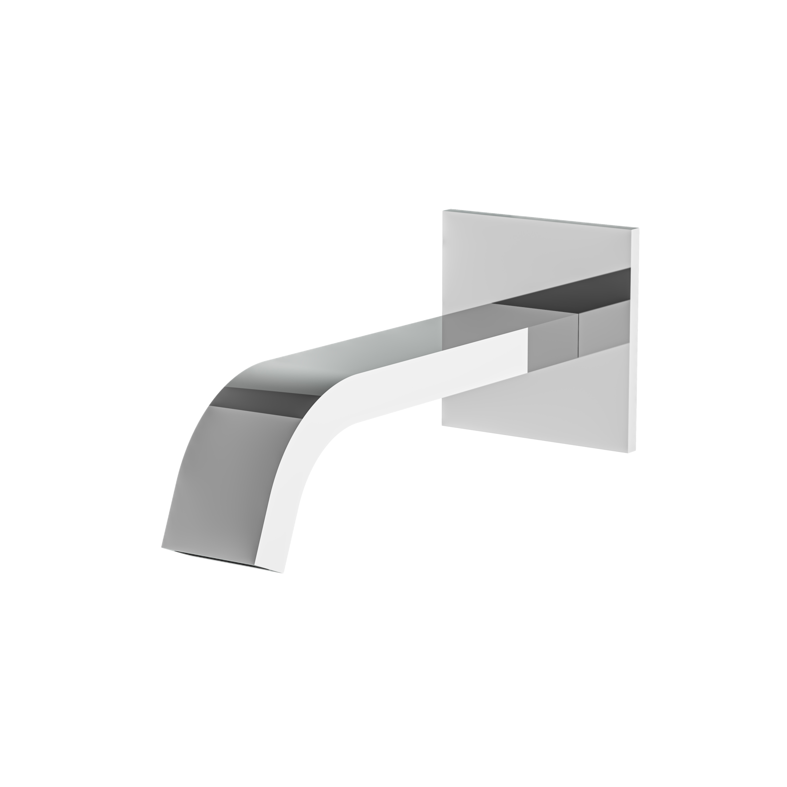 polished chrome tub spout