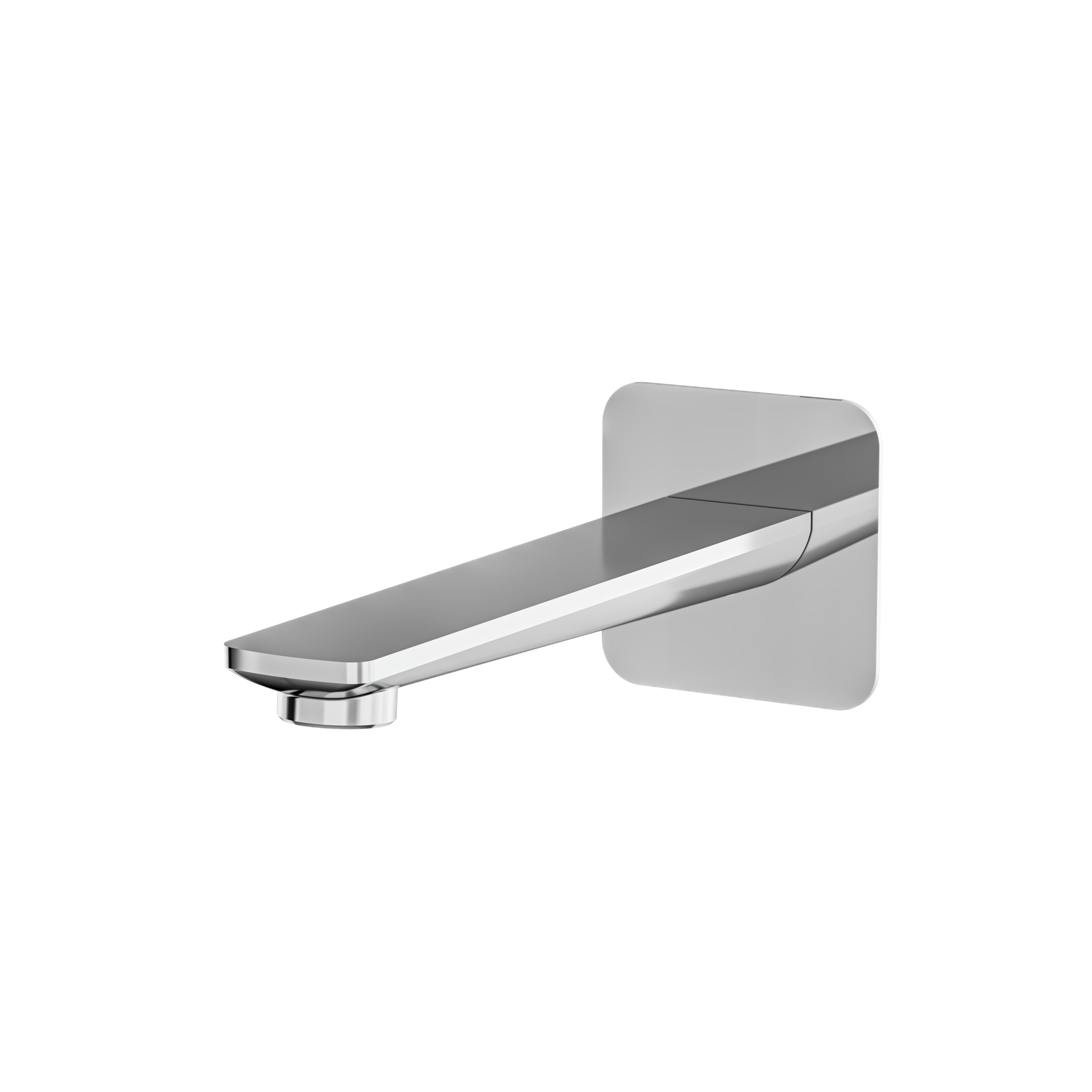 polished chrome tub spout