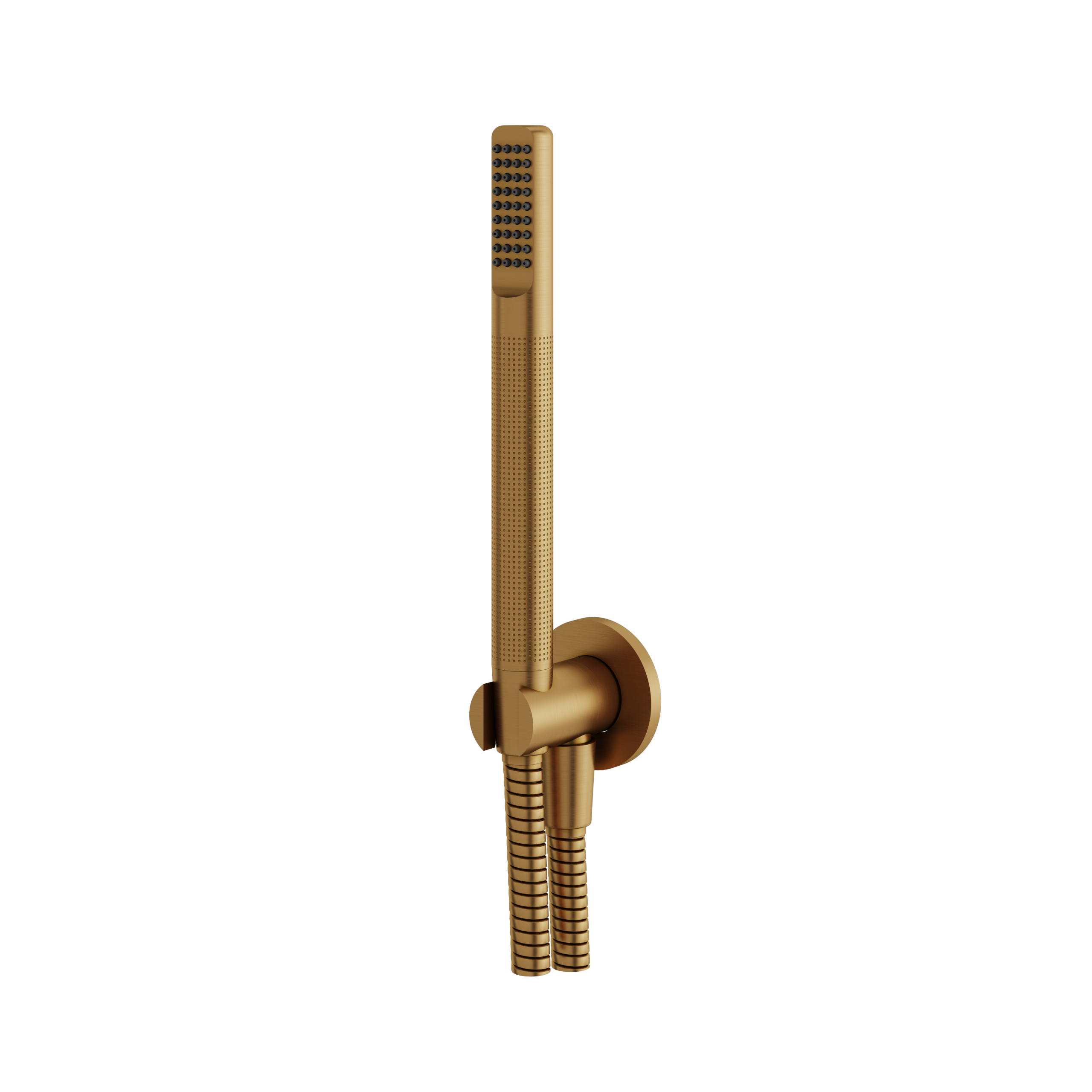 Aquabrass Round Handshower Set with Tubular Shower by Aquabrass