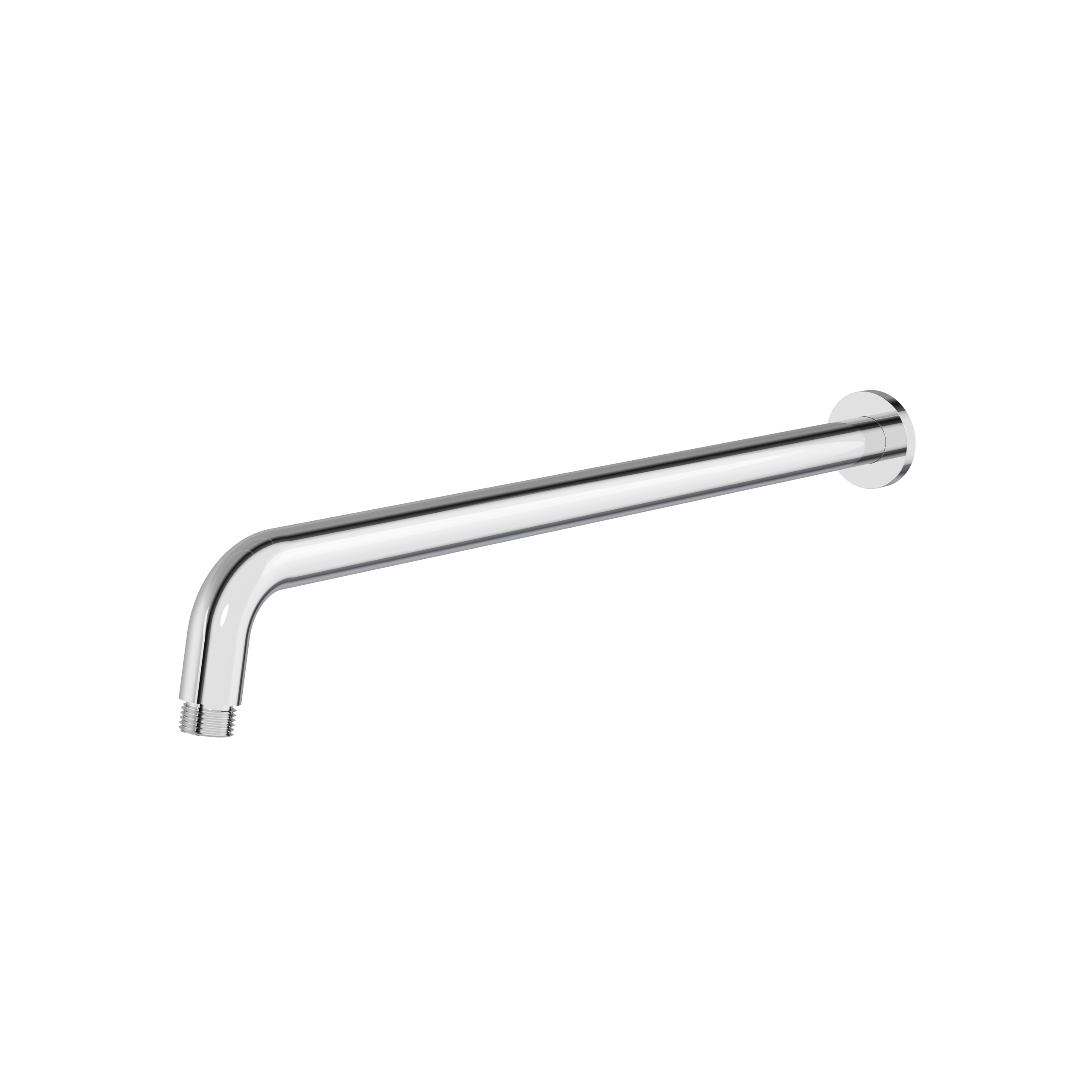 polished chrome shower head