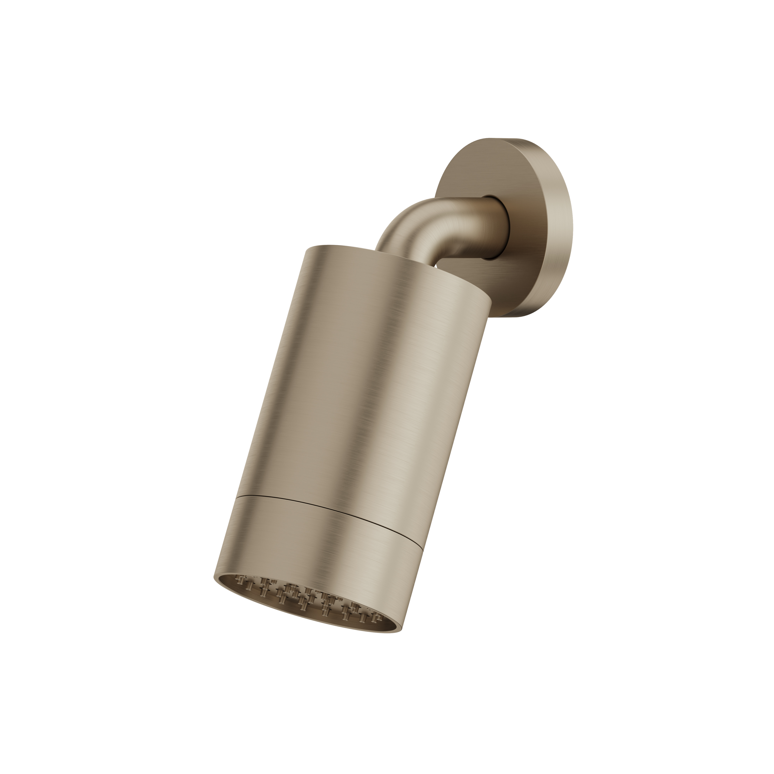 Aquabrass Rainhead with Wall Arm - Smooth Ring