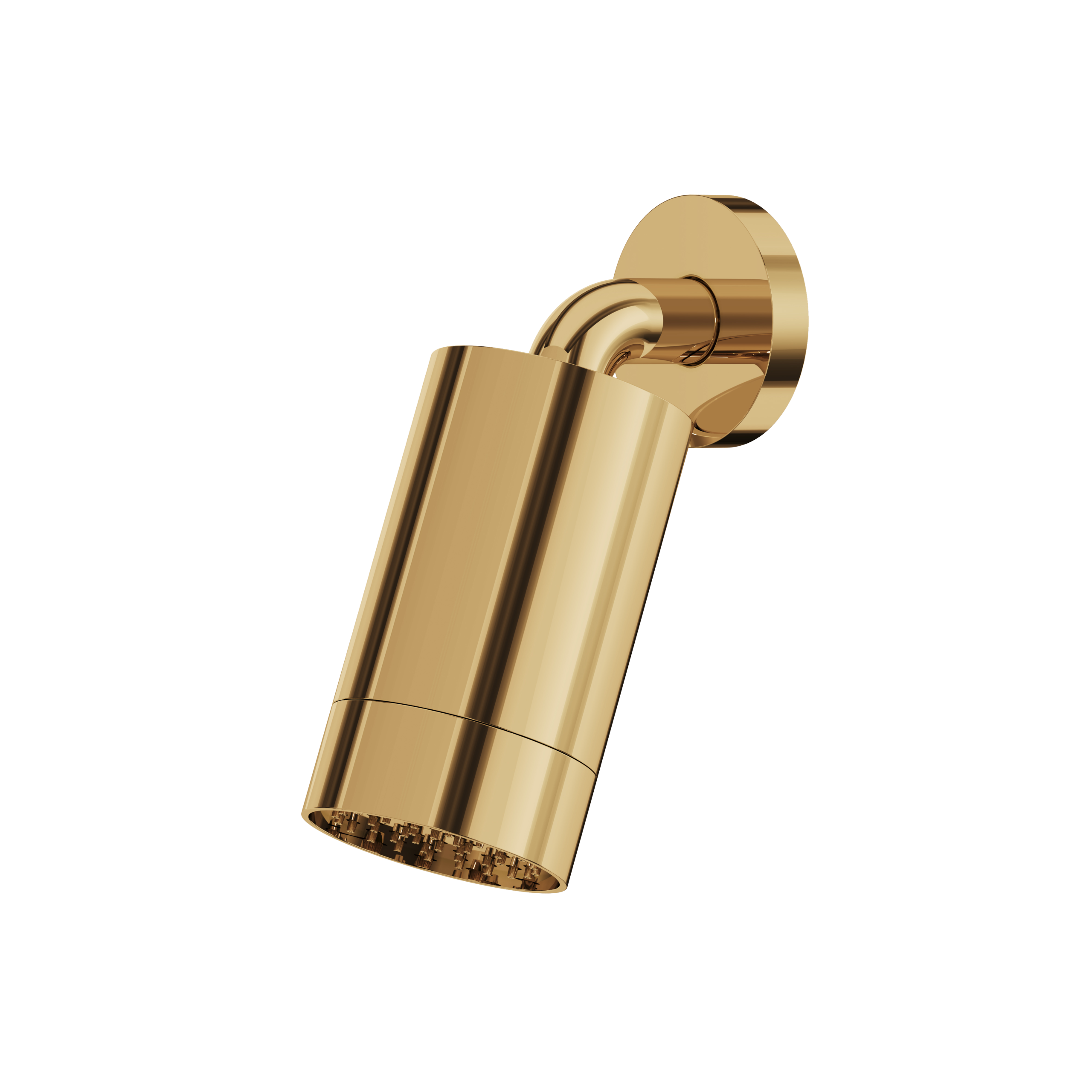 Aquabrass Rainhead with Wall Arm - Smooth Ring