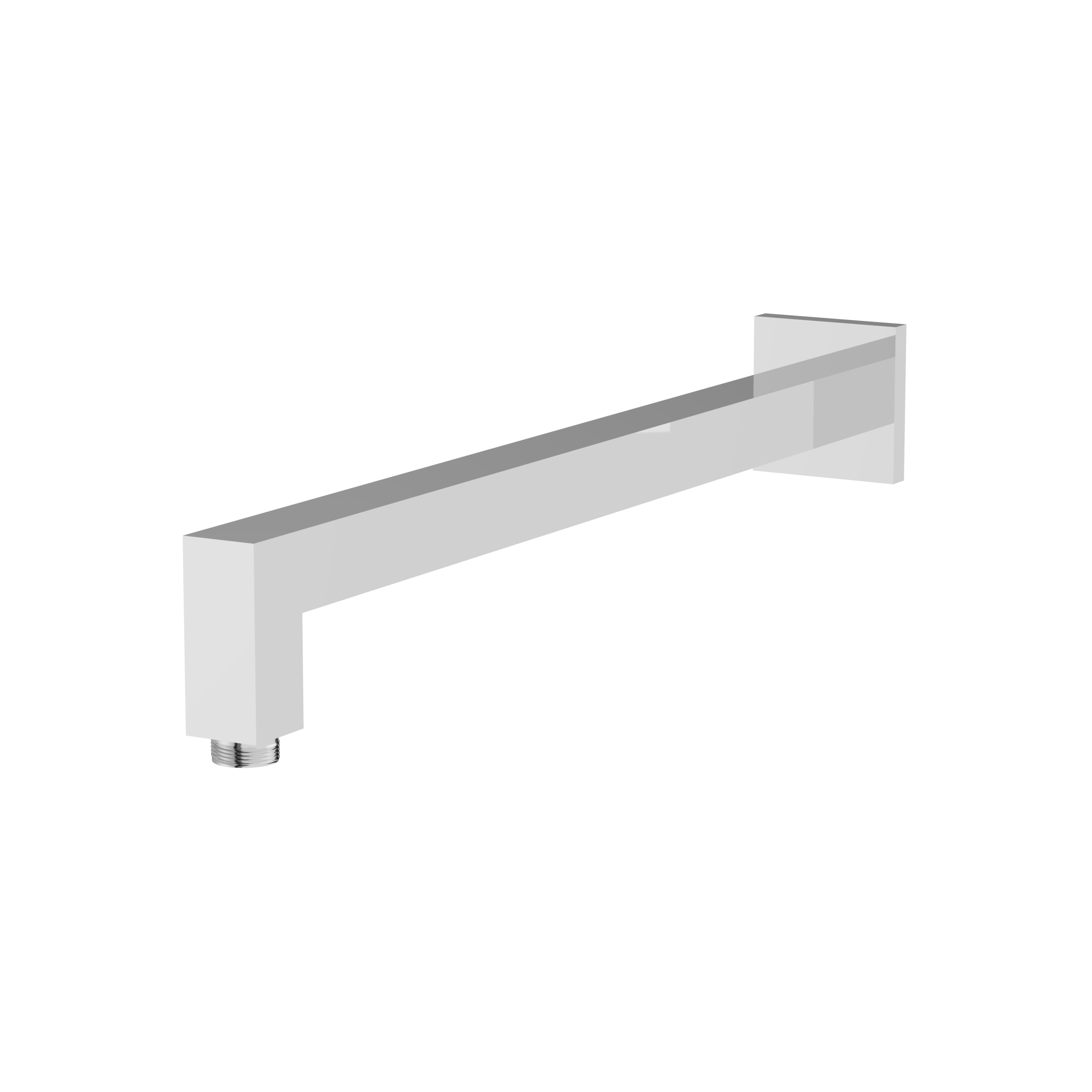 polished chrome shower head